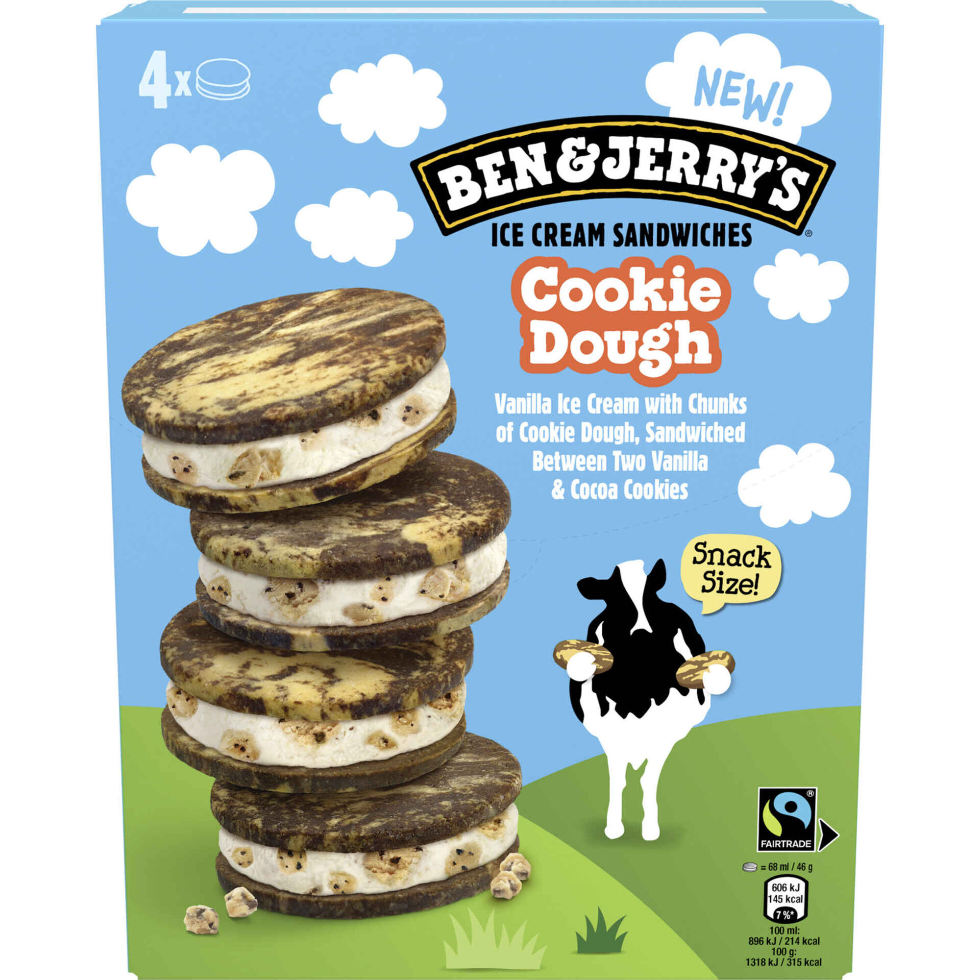 Gelado Sandwich Cookie Dough Ben & Jerry's