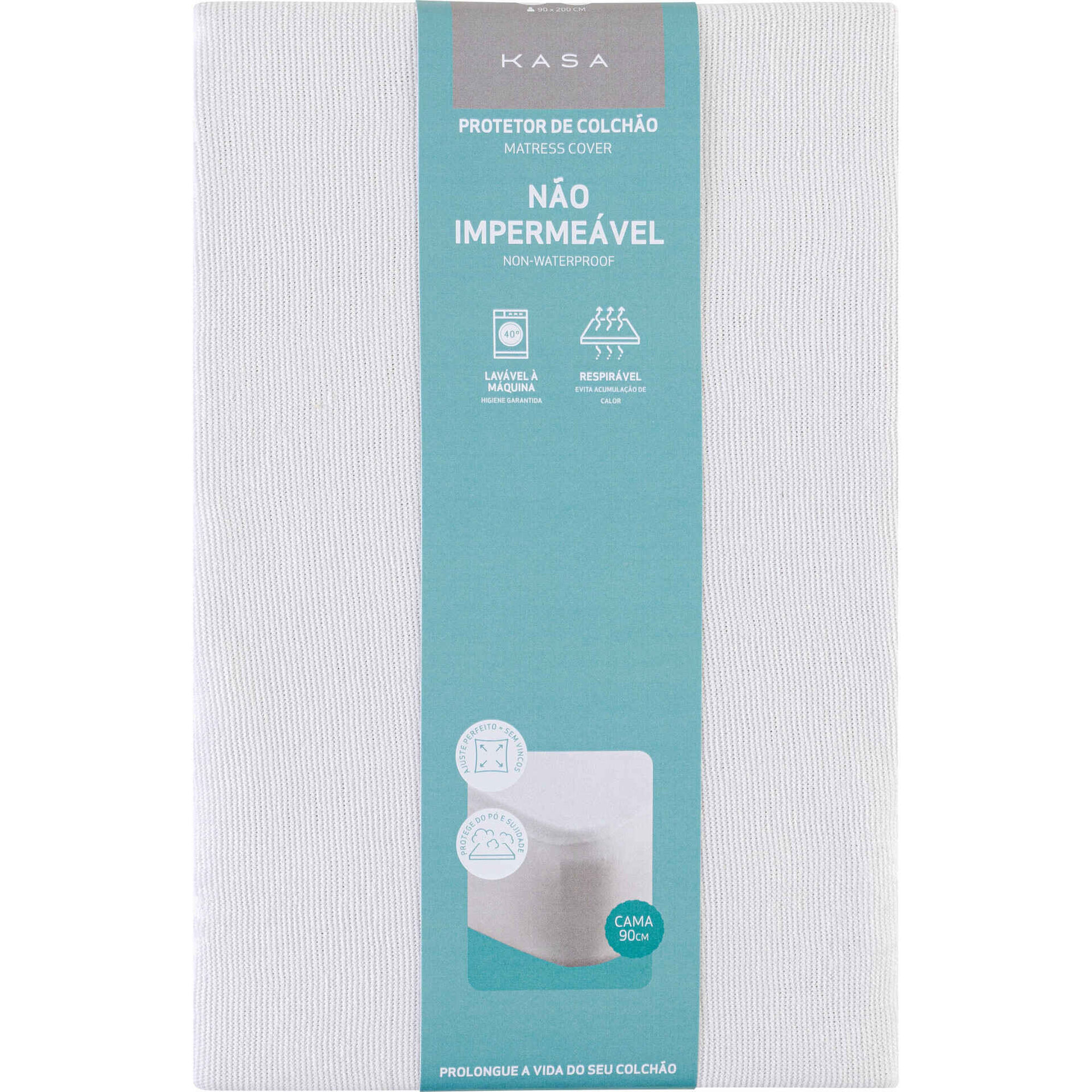 Protetor de Colch&atilde;o N&atilde;o Imperme&aacute;vel Ajust&aacute;vel Kasa