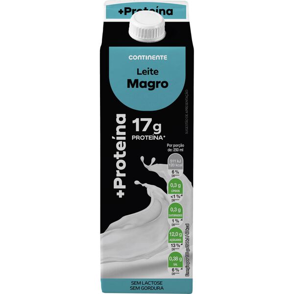 Leite Magro Proteína sem Lactose Continente