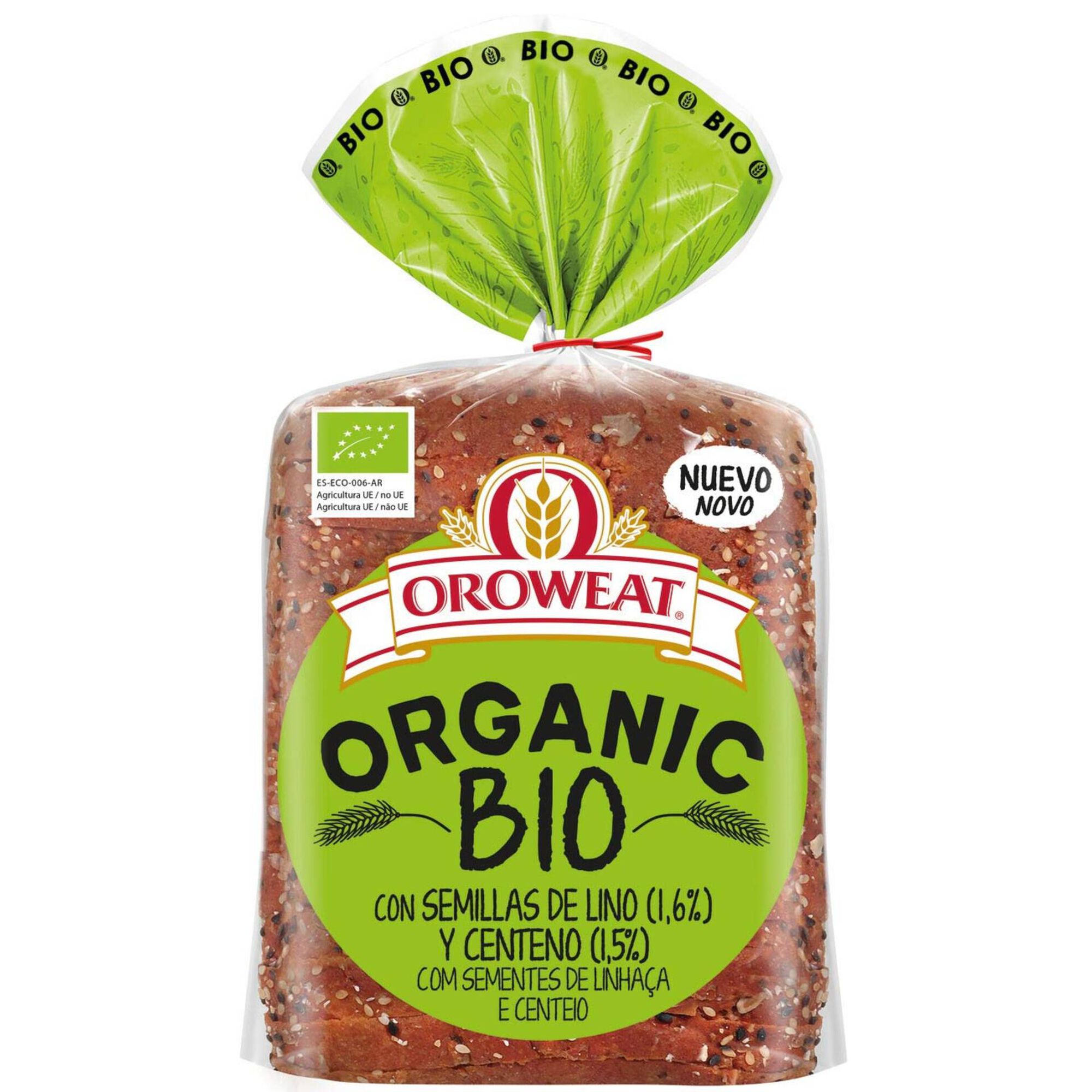 Pão de Linhaça e Centeio Biológico Oroweat Pão de Linhaça e Centeio Biológico Oroweat