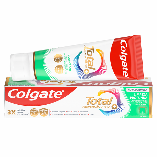 Pasta de Dentes Avançada Limpeza Profunda Colgate Total