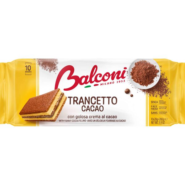 Bolo Trancetto com Recheio Cacau Balconi