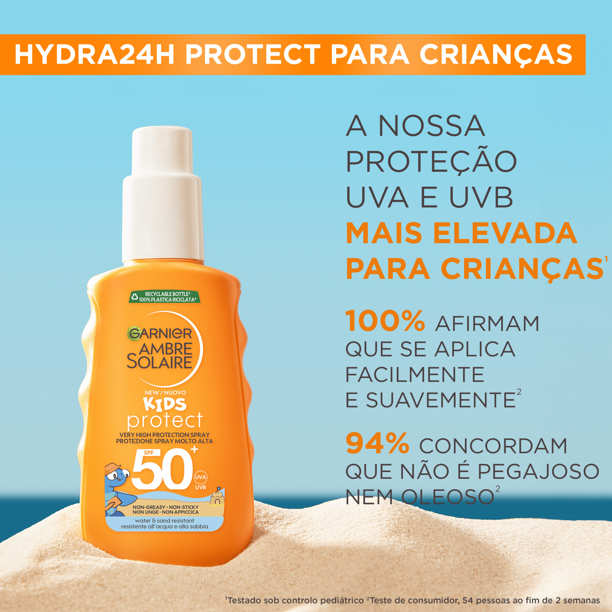 Protetor Solar Spray Kids FPS 50+ Garnier Ambre Solaire