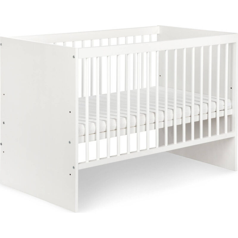 Cama de Grades 123x66x85cm Madeira Branca Karolina Twinko