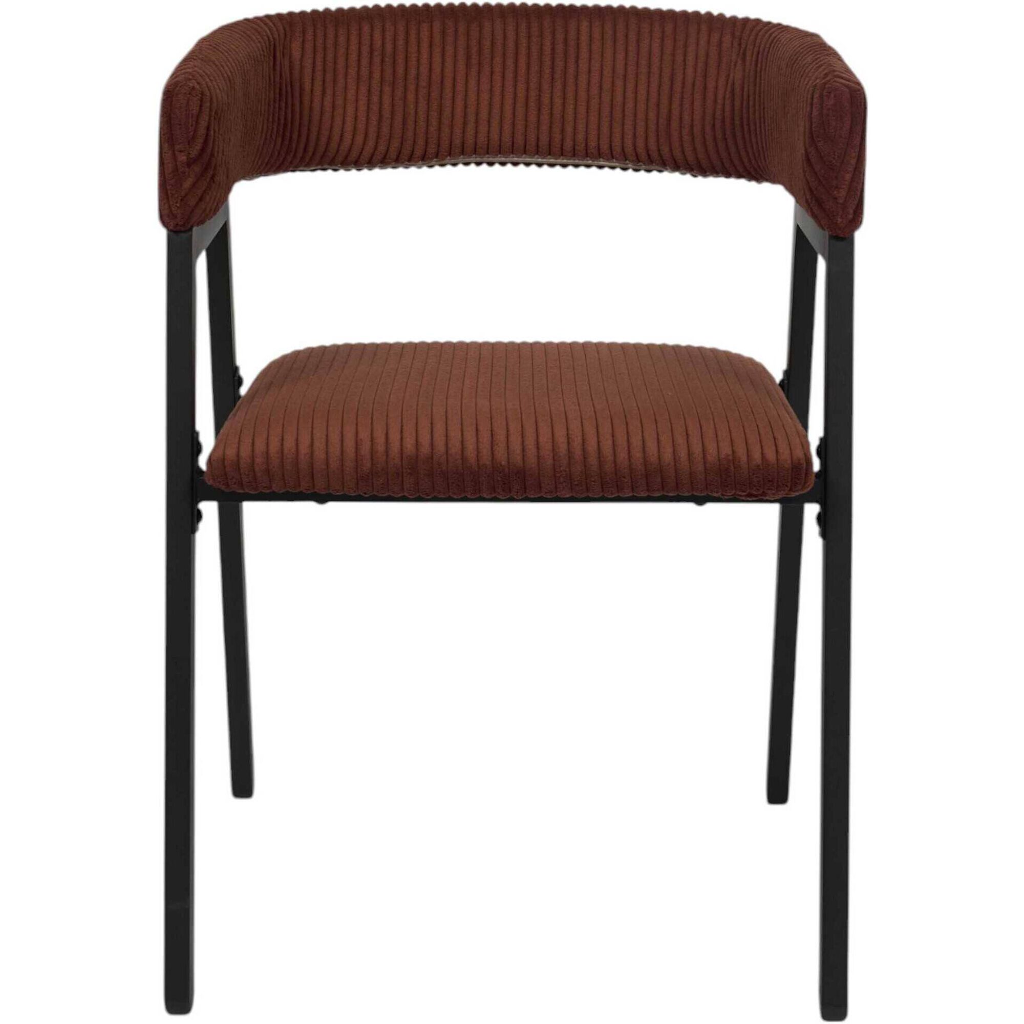 Conjunto de 2 Poltronas Estofadas Terracota Scott