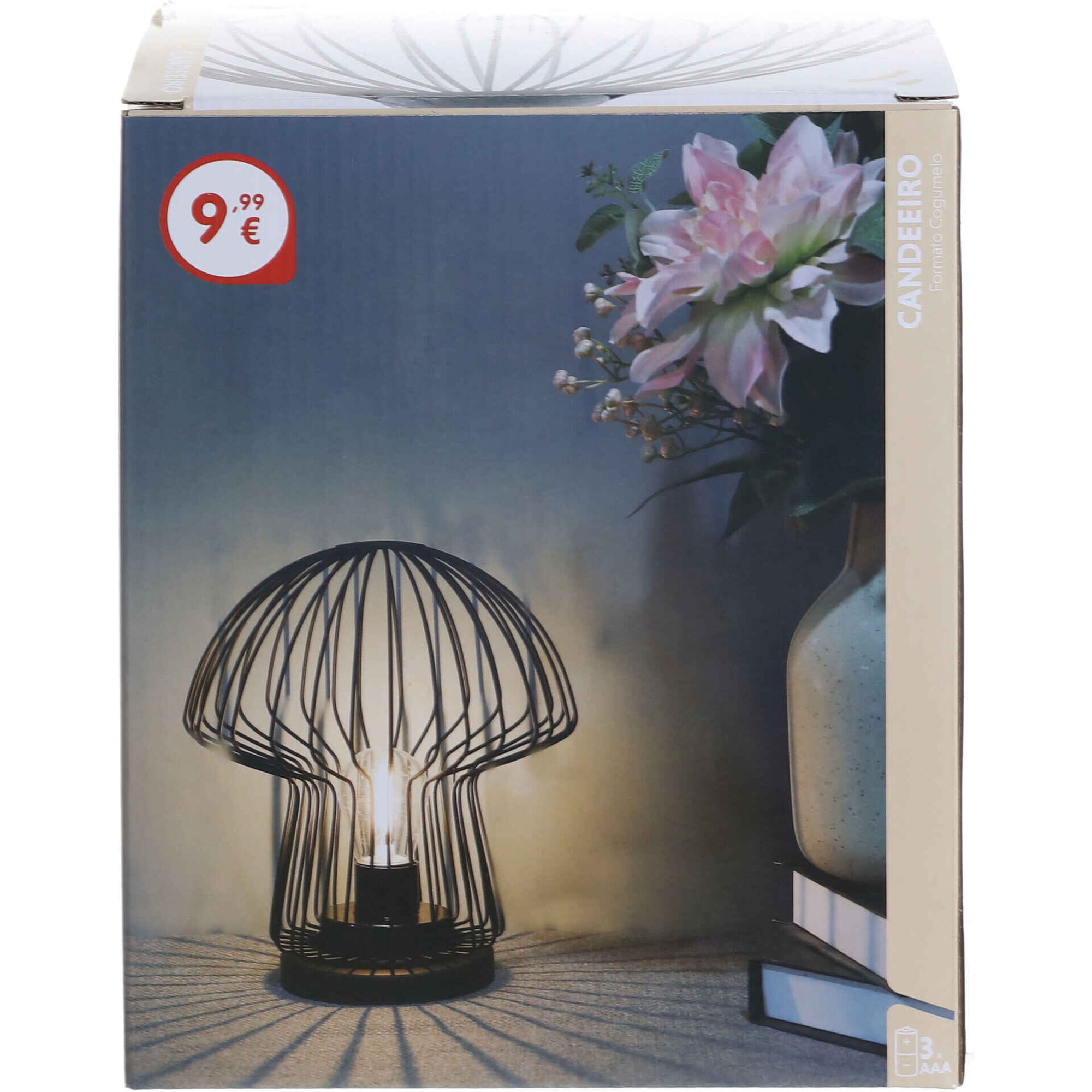 Candeeiro Cogumelo em Metal