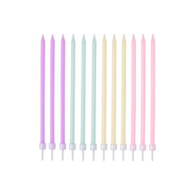 Velas Altas 16cm Coloridas Pastel