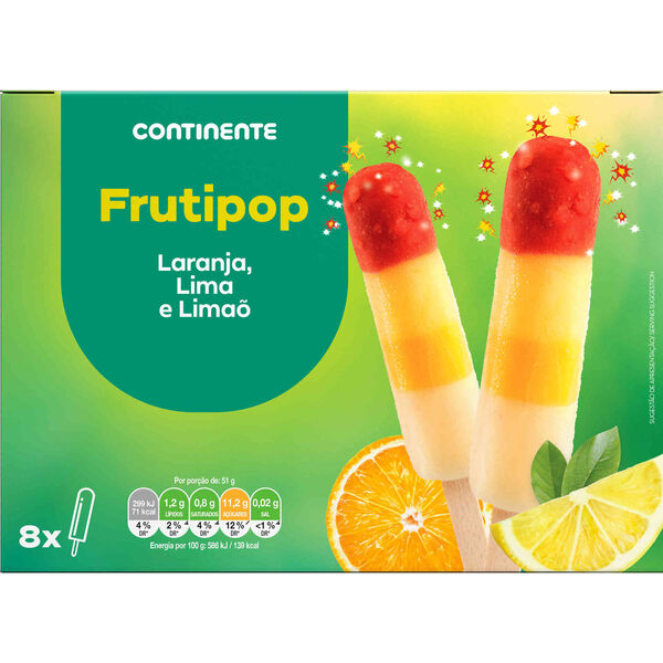 Gelado Frutipop Continente