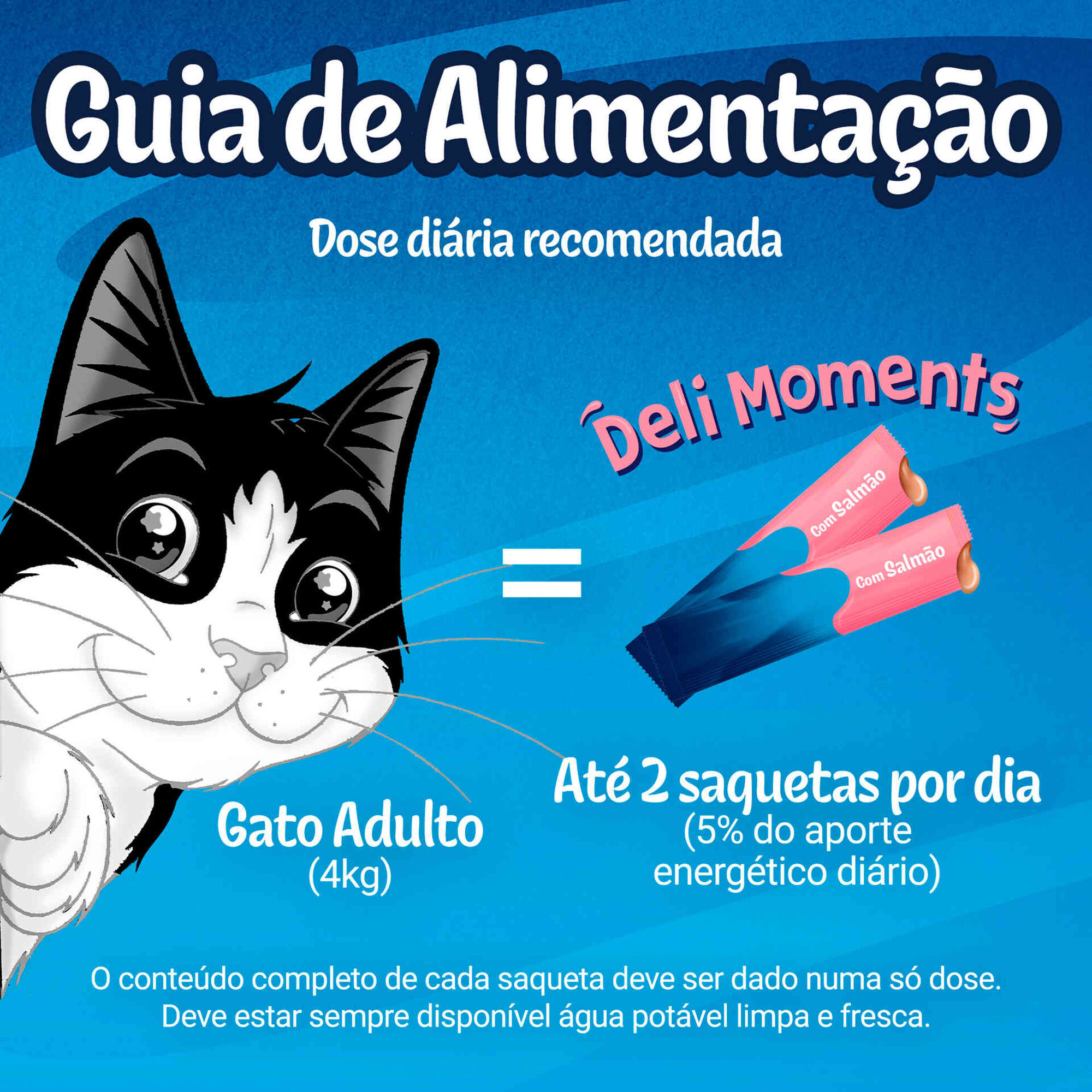 Snack Líquido para Gato Deli Moments Salmão Saquetas