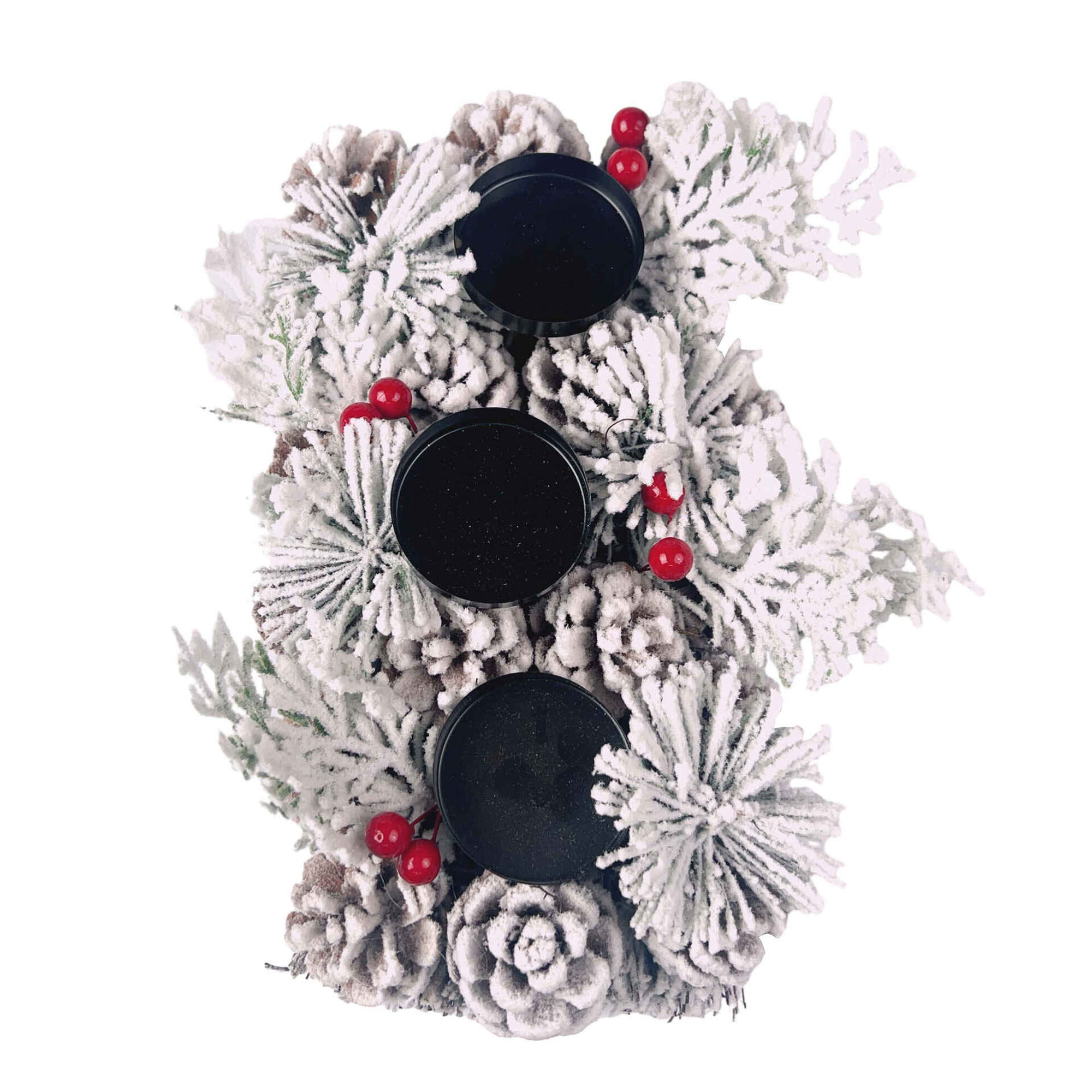 Centro de Mesa 3 Velas Redondo