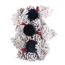 Centro de Mesa 3 Velas Redondo