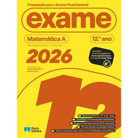 Preparação para o Exame Final Nacional 2026 - Matemática A - 12.º Ano Preparação para o Exame Final Nacional 2026 - Matemática A - 12.º Ano