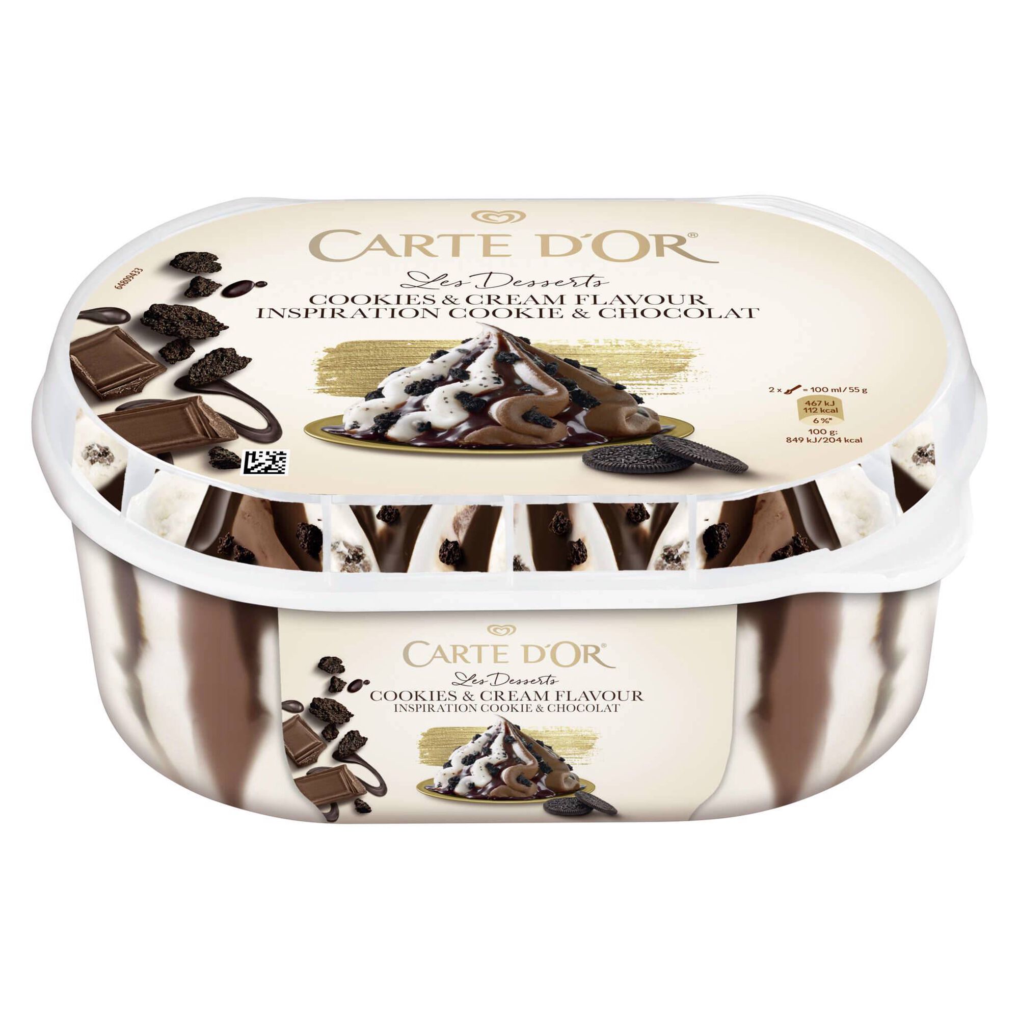 Gelado Cookies & Cream Les Desserts