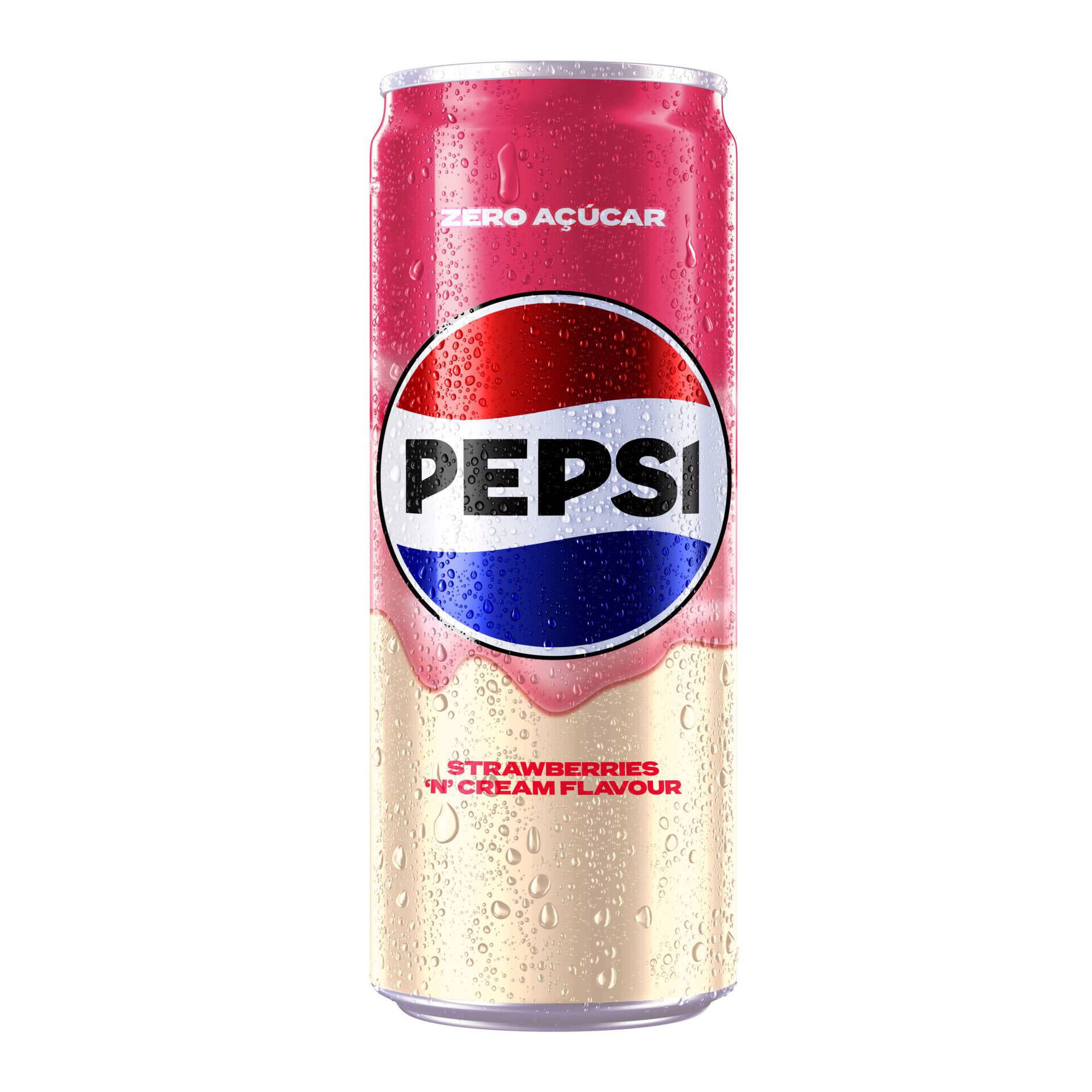 Refrigerante com G&aacute;s Strawberries 'N' Cream Zero Pepsi
