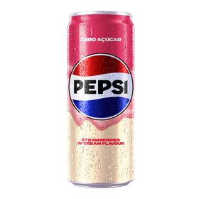Pepsi Refrigerante Zero Morango, 330ml, Lata