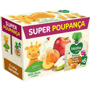 Multipack Saquetas de Fruta Frutos Variados +6M Blédina