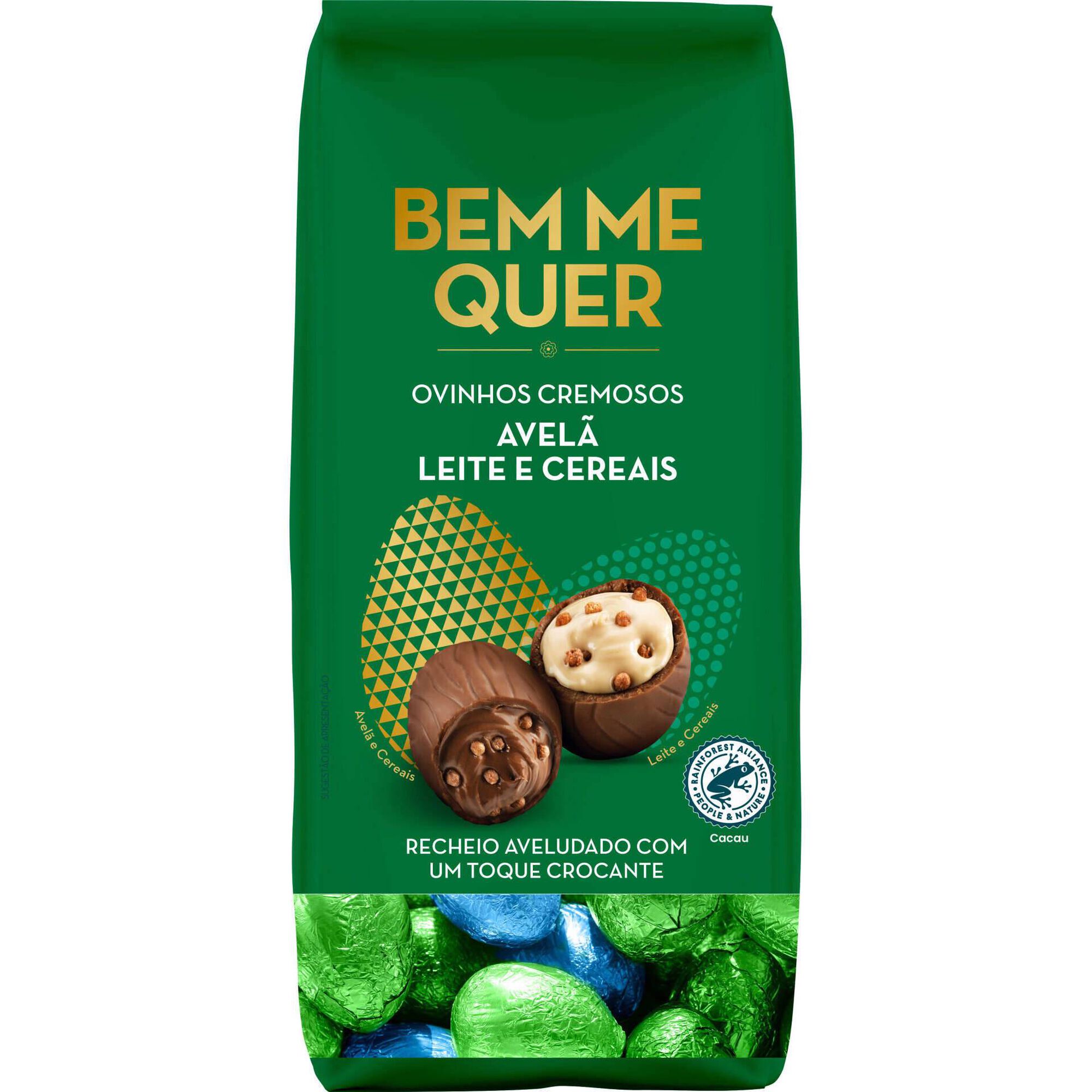 Ovinhos Cremosos Avel&atilde; Leite e Cereais Bem Me Quer