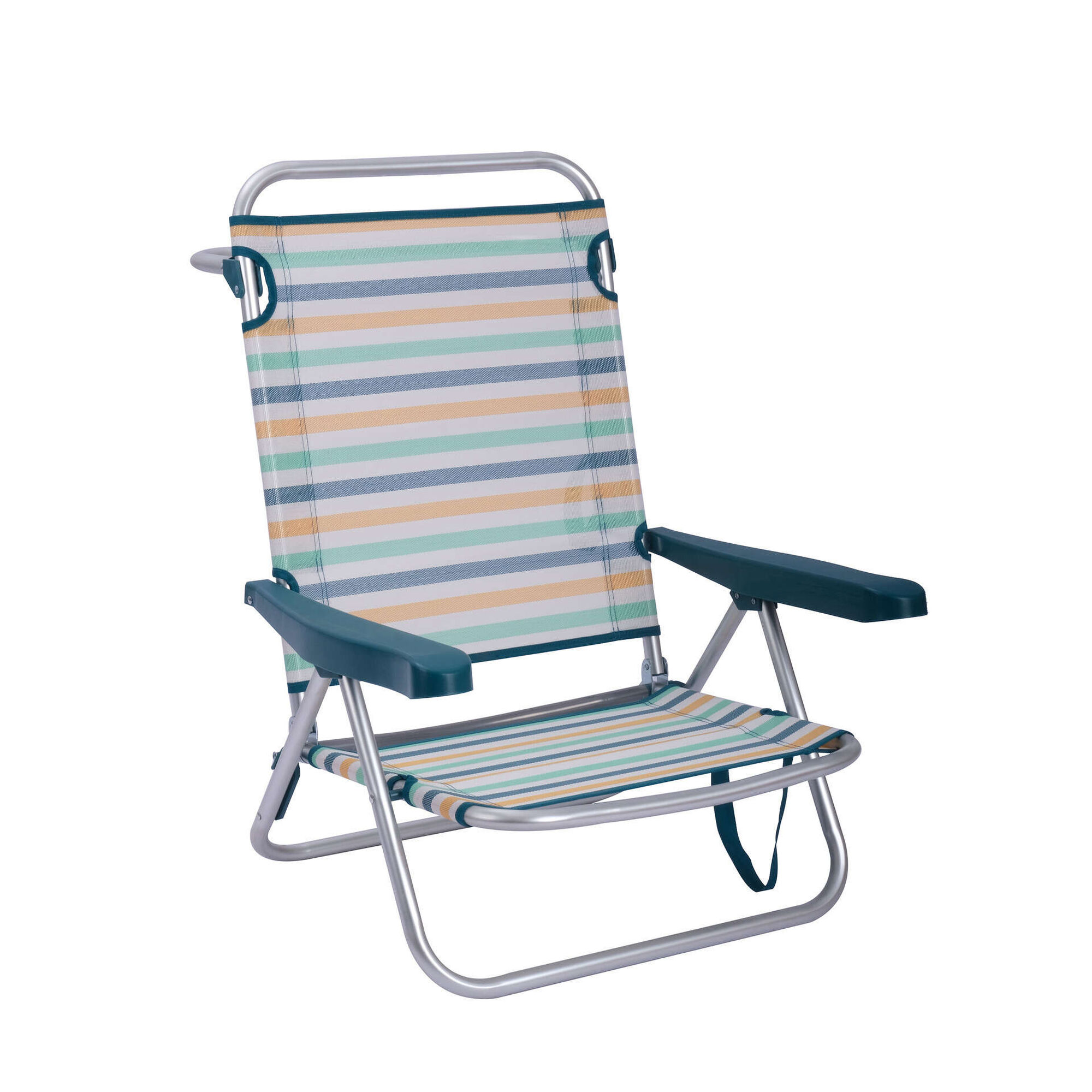 Cadeira de Praia Alumínio Multiposições Pernas Baixas Mar II