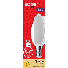 L&acirc;mpada LED Chama E14 2700K 40W Boost