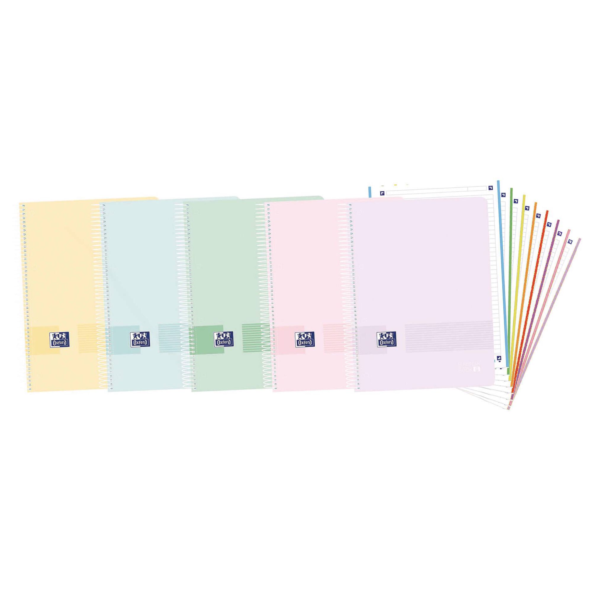 Caderno Espiral A4 Pautado Live & Go 8 Disciplinas (várias cores) Caderno Espiral A4 Pautado Live & Go 8 Disciplinas (várias cores)