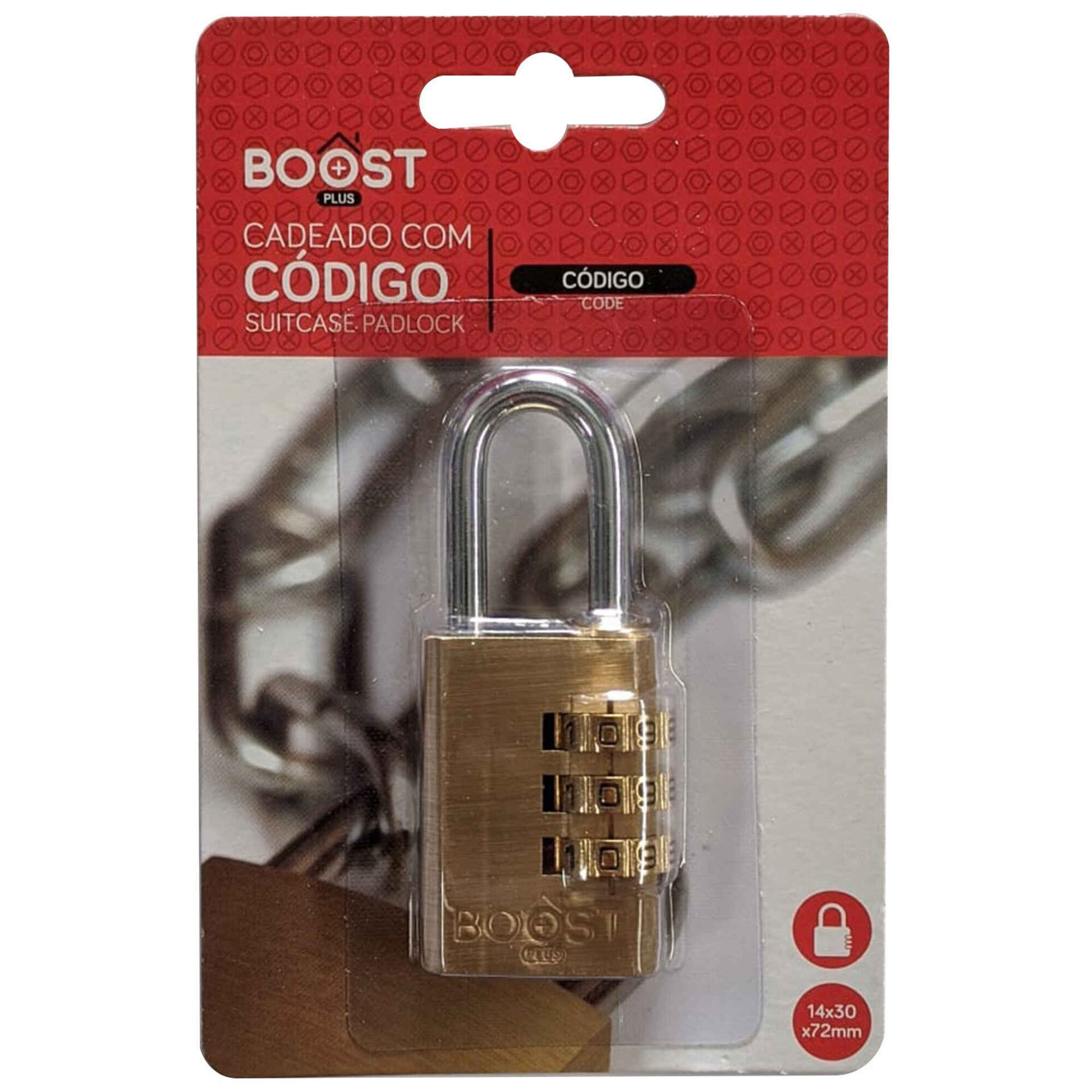 Cadeado com Código Dourado Cadeado com Código Dourado