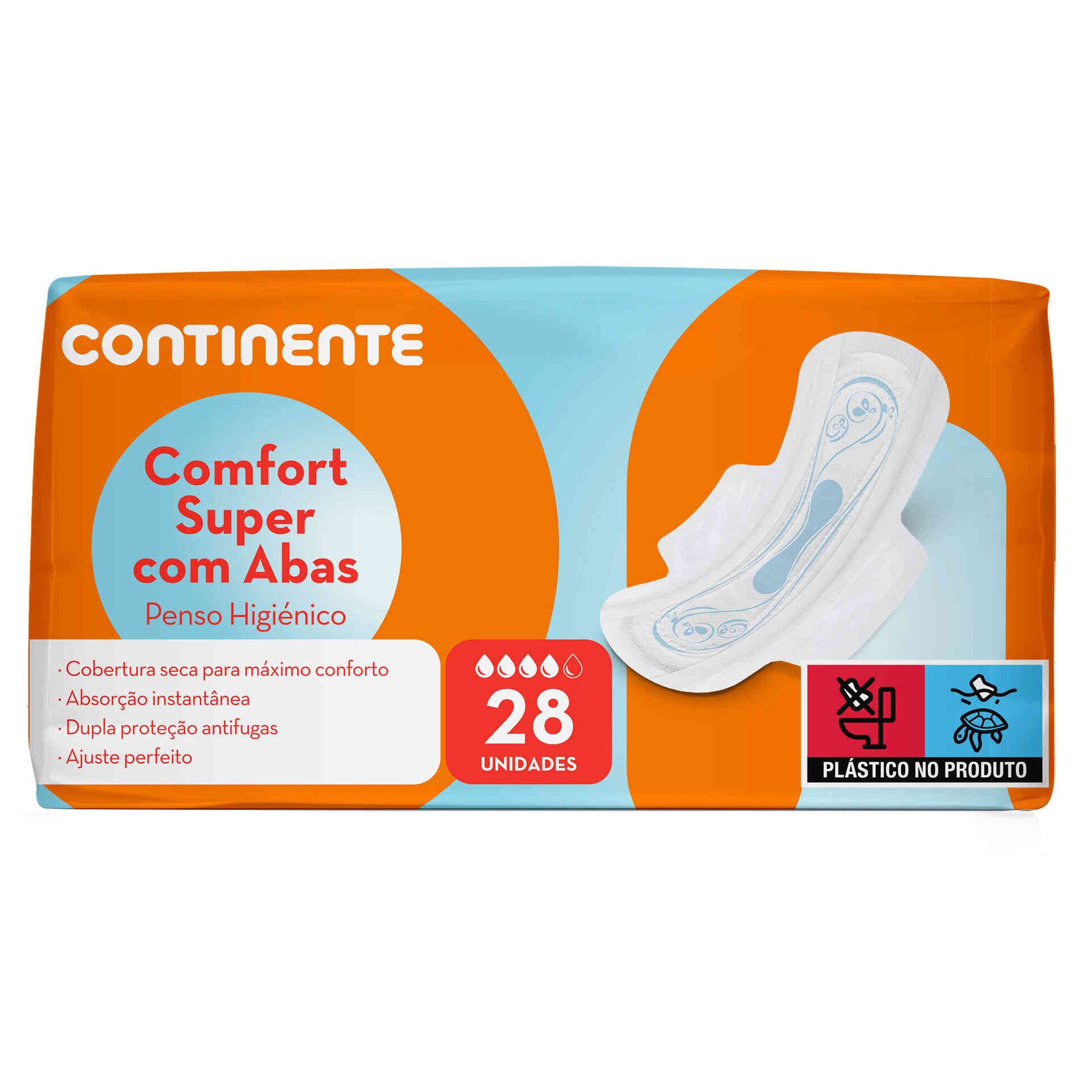 Pensos Higiénicos Comfort Super com Abas