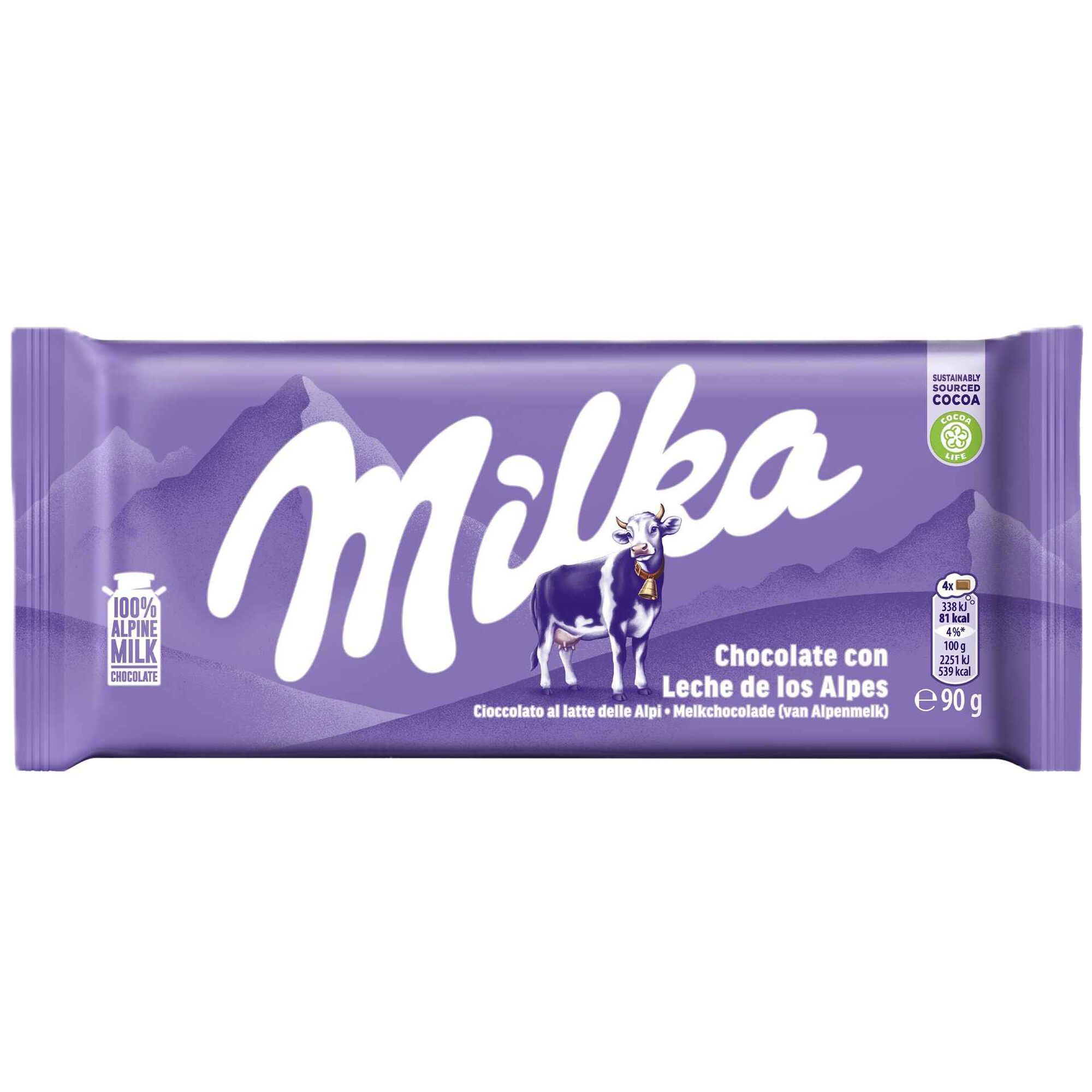 Tablete de Chocolate de Leite Milka