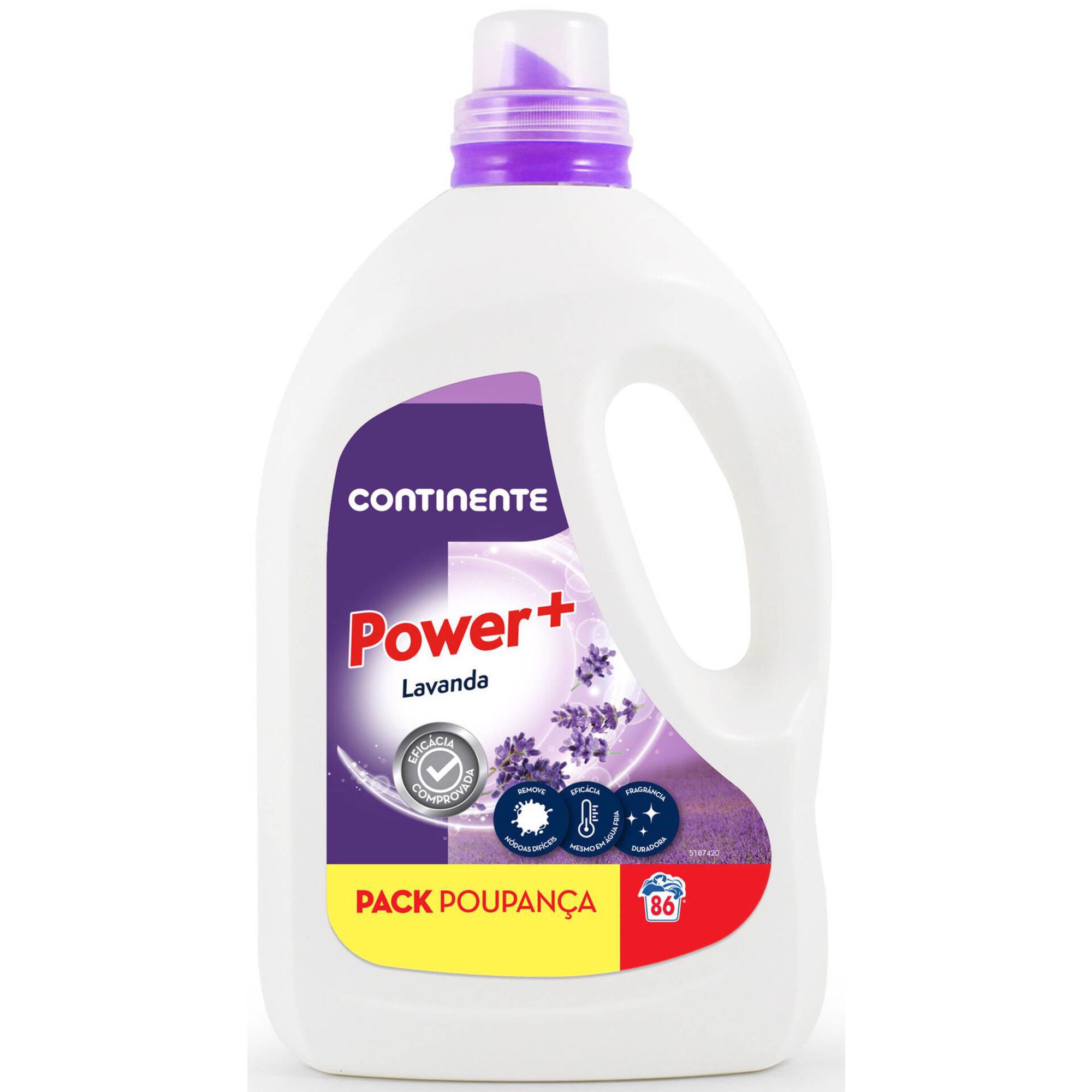 Detergente Máquina Roupa Líquido Power+ Lavanda Pack Poupança
