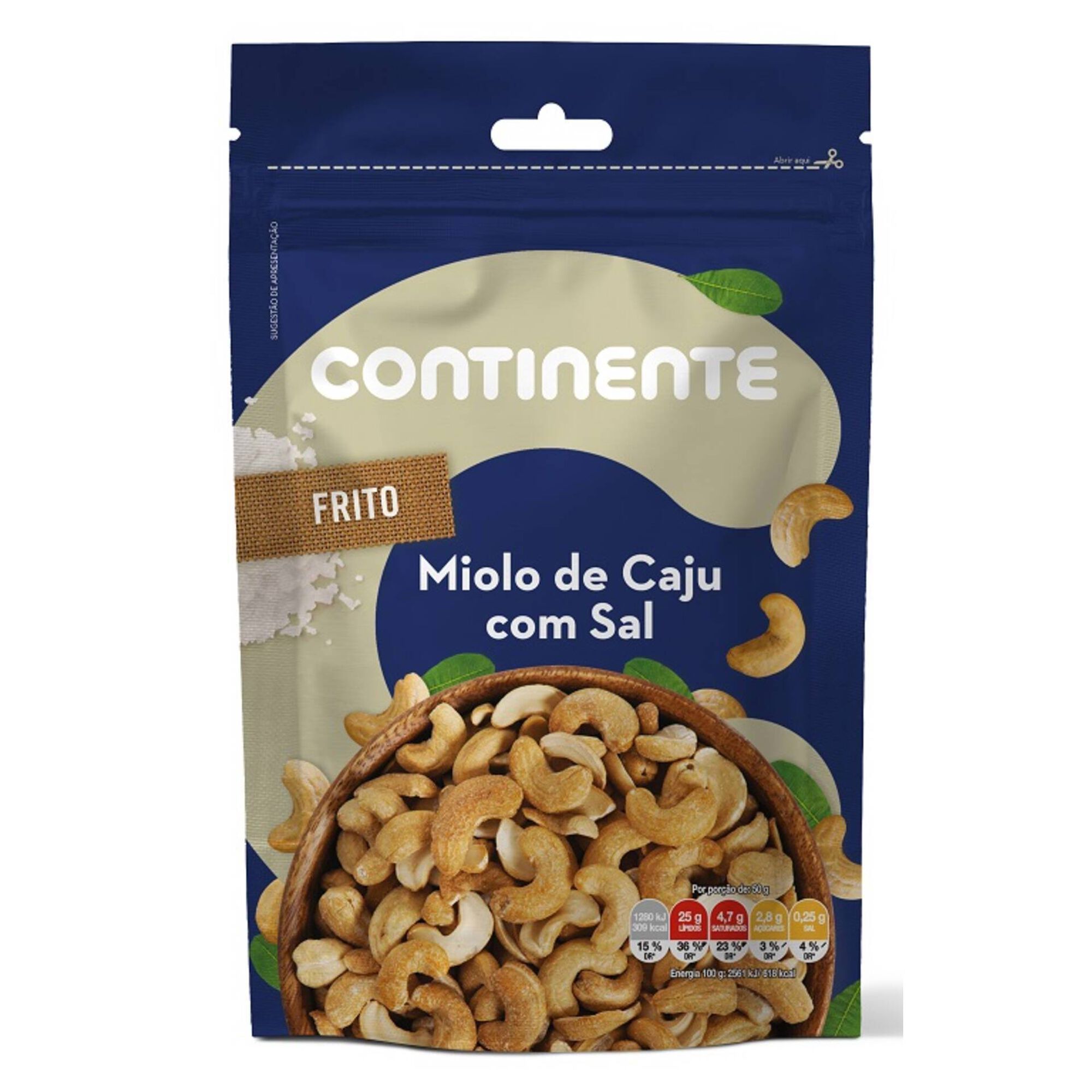 Snack Caju Miolo com Sal Snack Caju Miolo com Sal