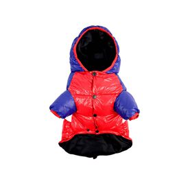 Anorak para C&atilde;o Stripes Vermelho e Azul S Dashi