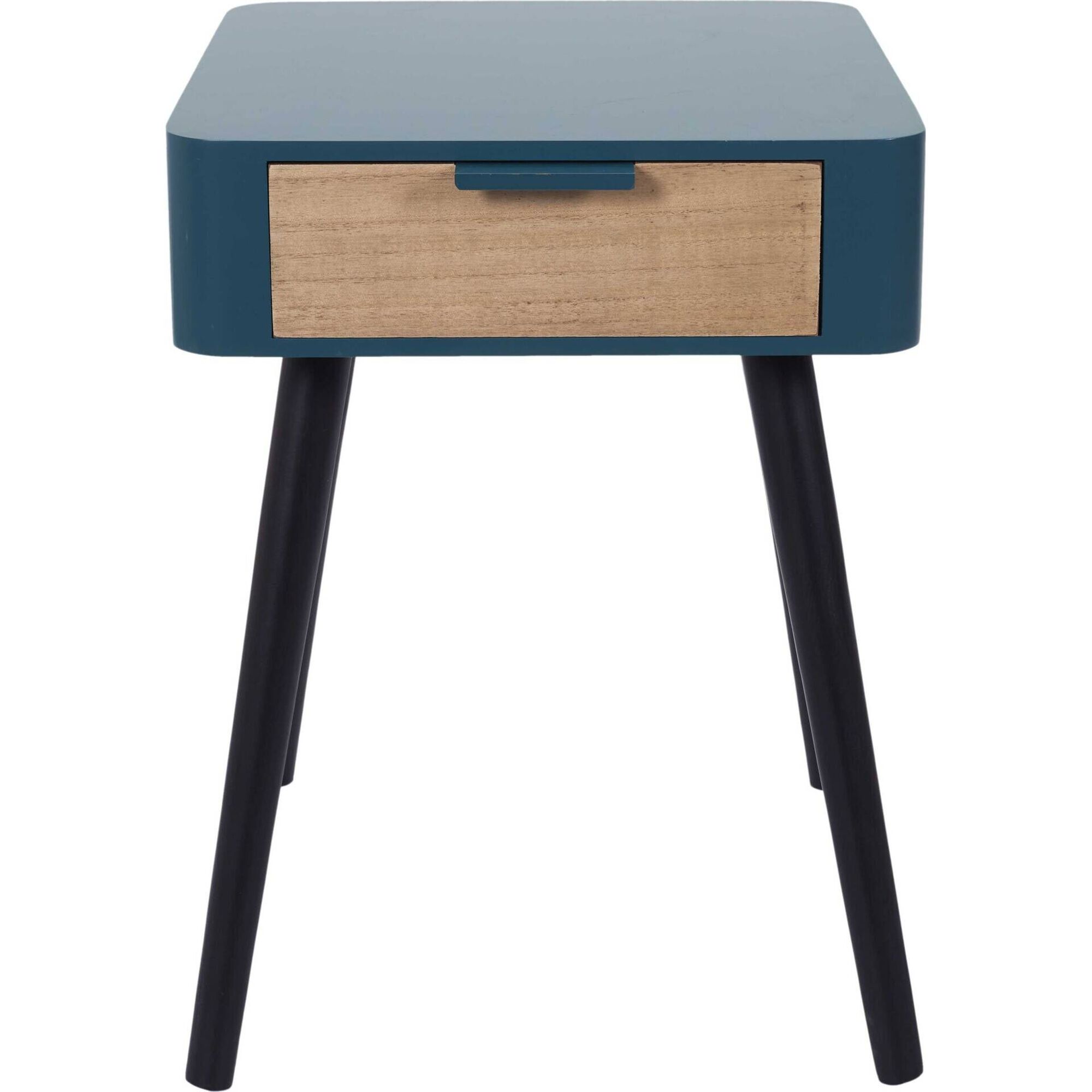 Mesa de Cabeceira Azul Petr&oacute;leo