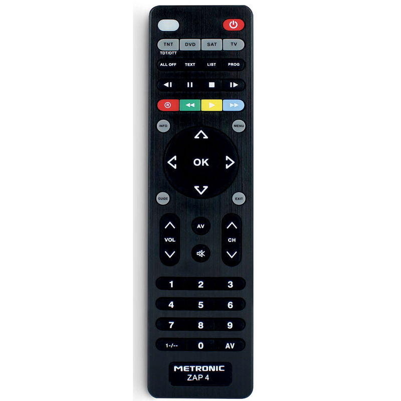 Comando Universal 4 em 1 Preto Metronic