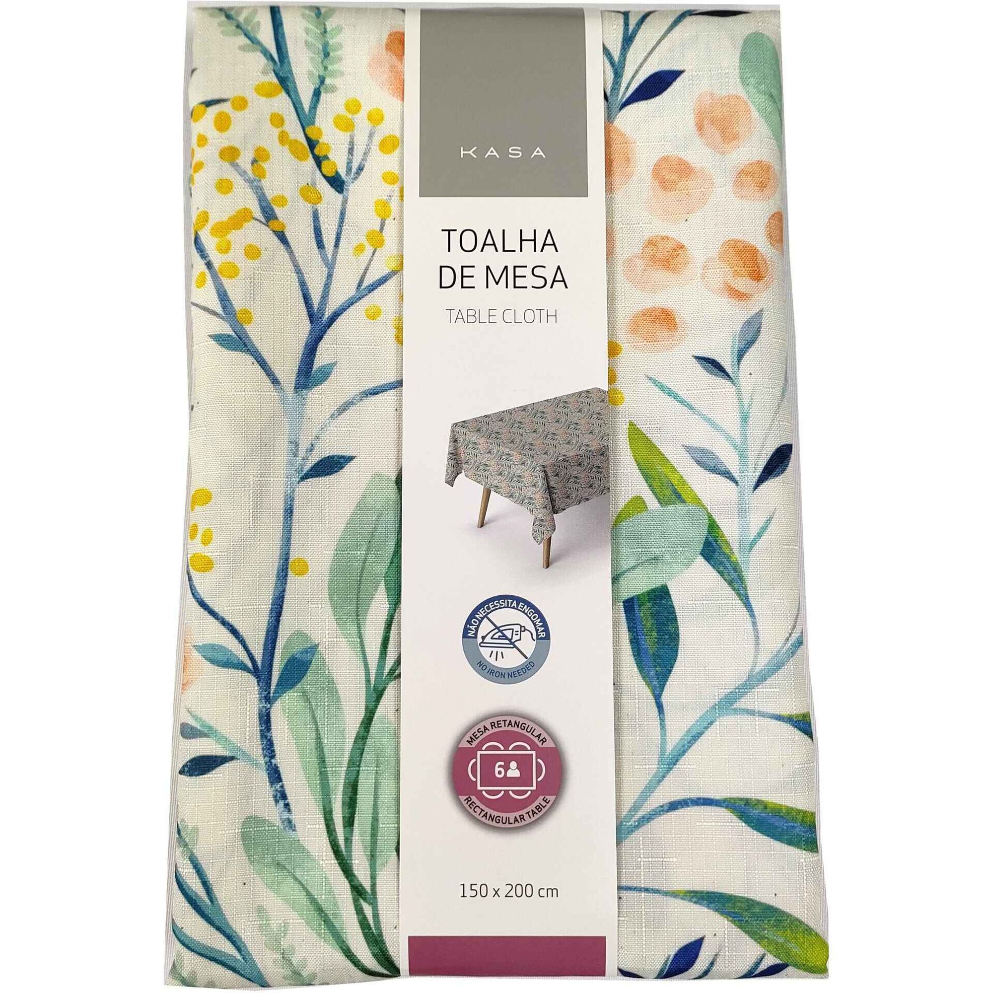 Toalha Mesa Floral Kasa