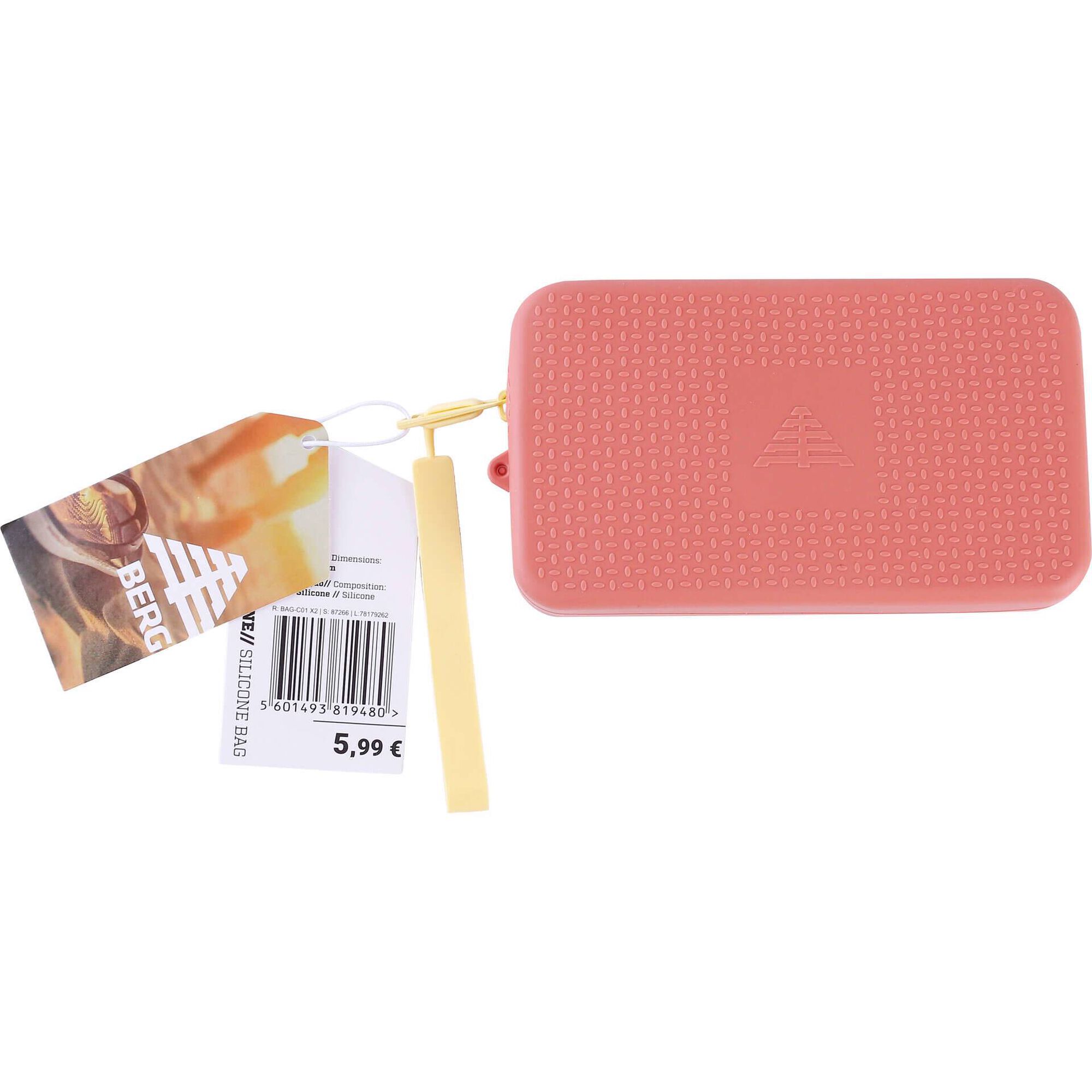 Bolsa Silicone 16,5x9,5x2,5cm Rosa Berg