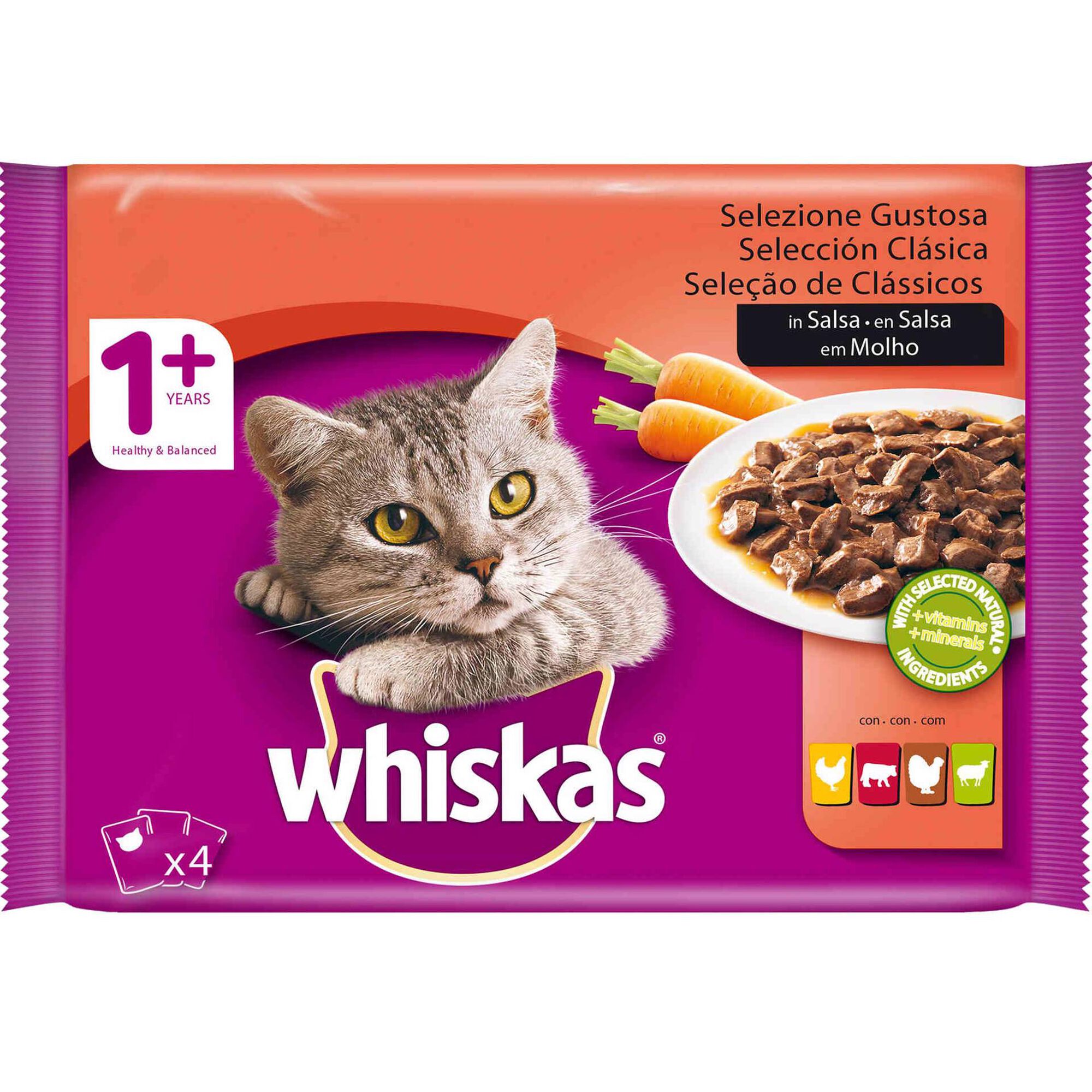 Comida Húmida para Gato Adulto Carne Saquetas, Comida Húmida para Gato Adulto Carne Saquetas, , hi-res
