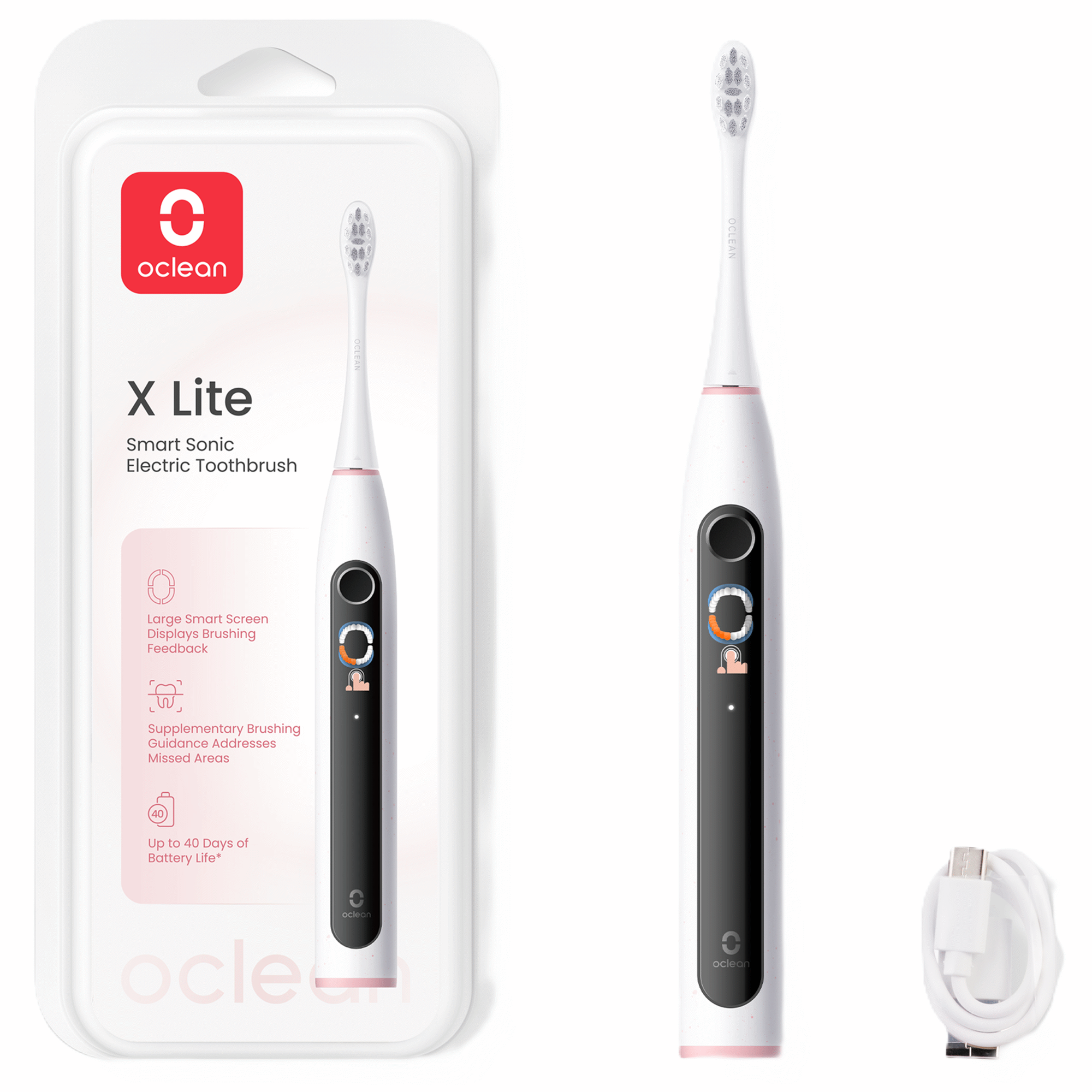 Escova de Dentes Elétrica X Lite Cinza