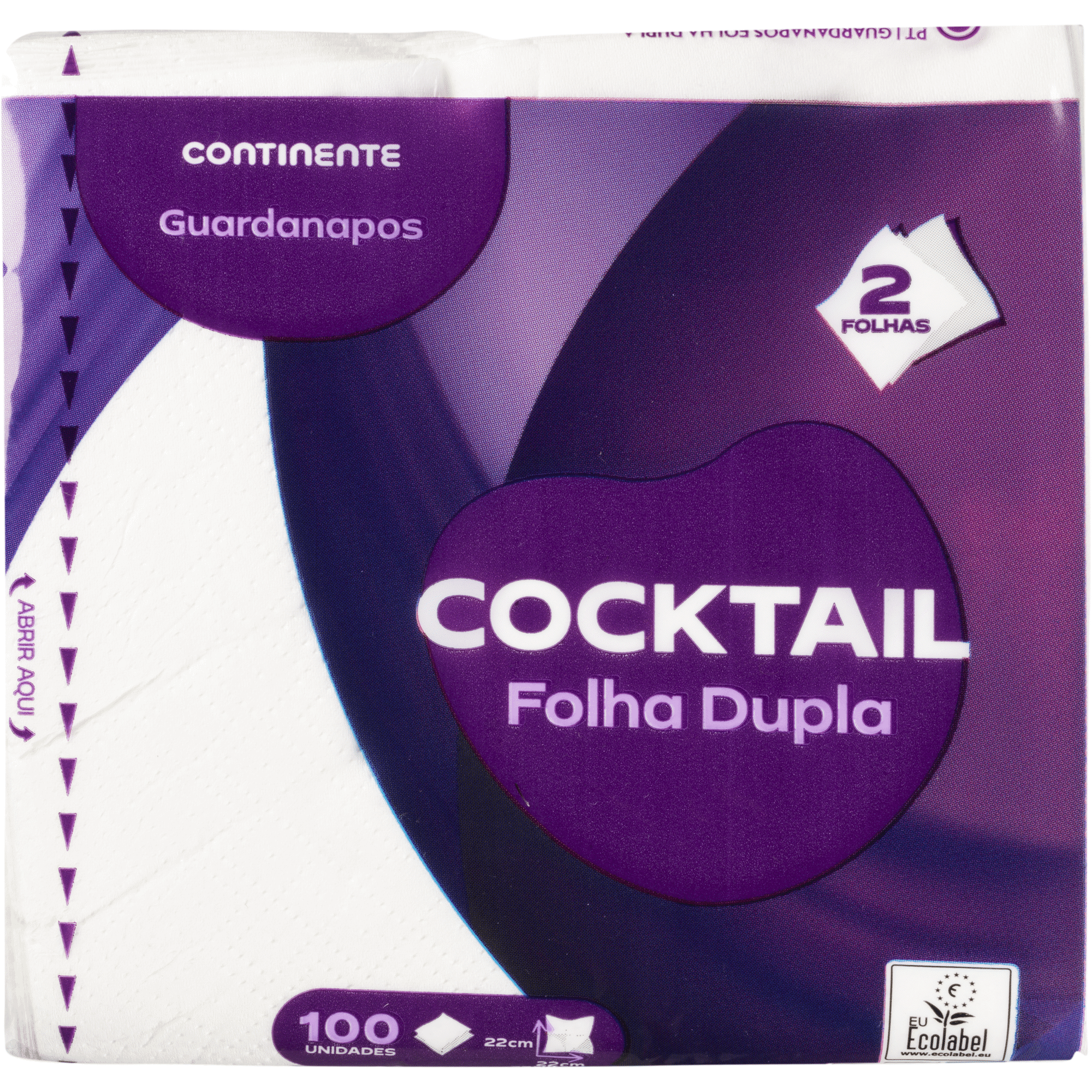 Guardanapos 2 Folhas Cocktail Continente