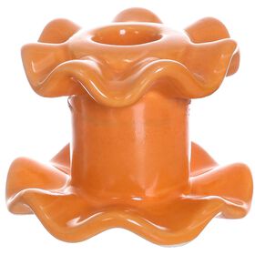 Suporte Vela 6cm Laranja Kasa