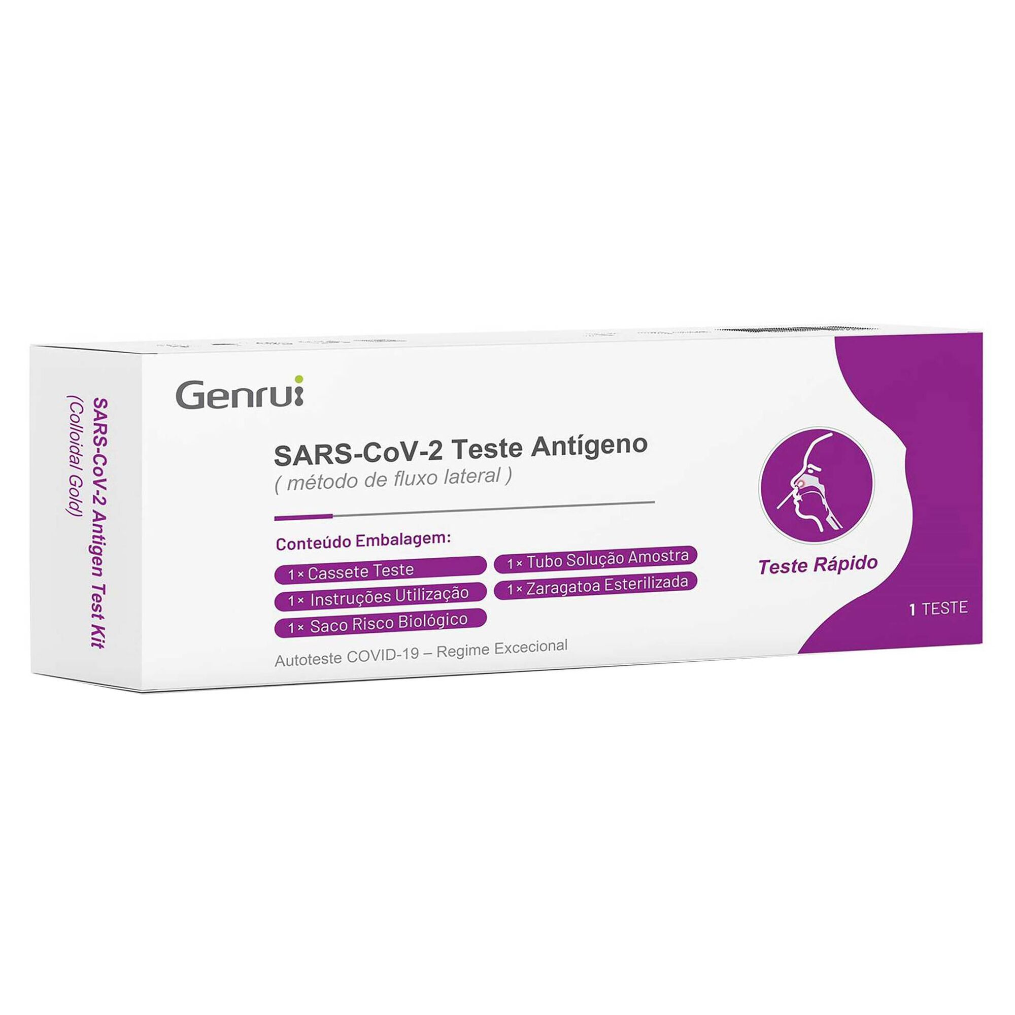 Kit Autoteste Antigénio SARS-CoV-2 (Colloidal gold) - Teste COVID Kit Autoteste Antigénio SARS-CoV-2 (Colloidal gold) - Teste COVID