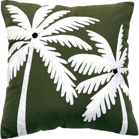 Almofada 45x45cm com Palmeiras Brancas