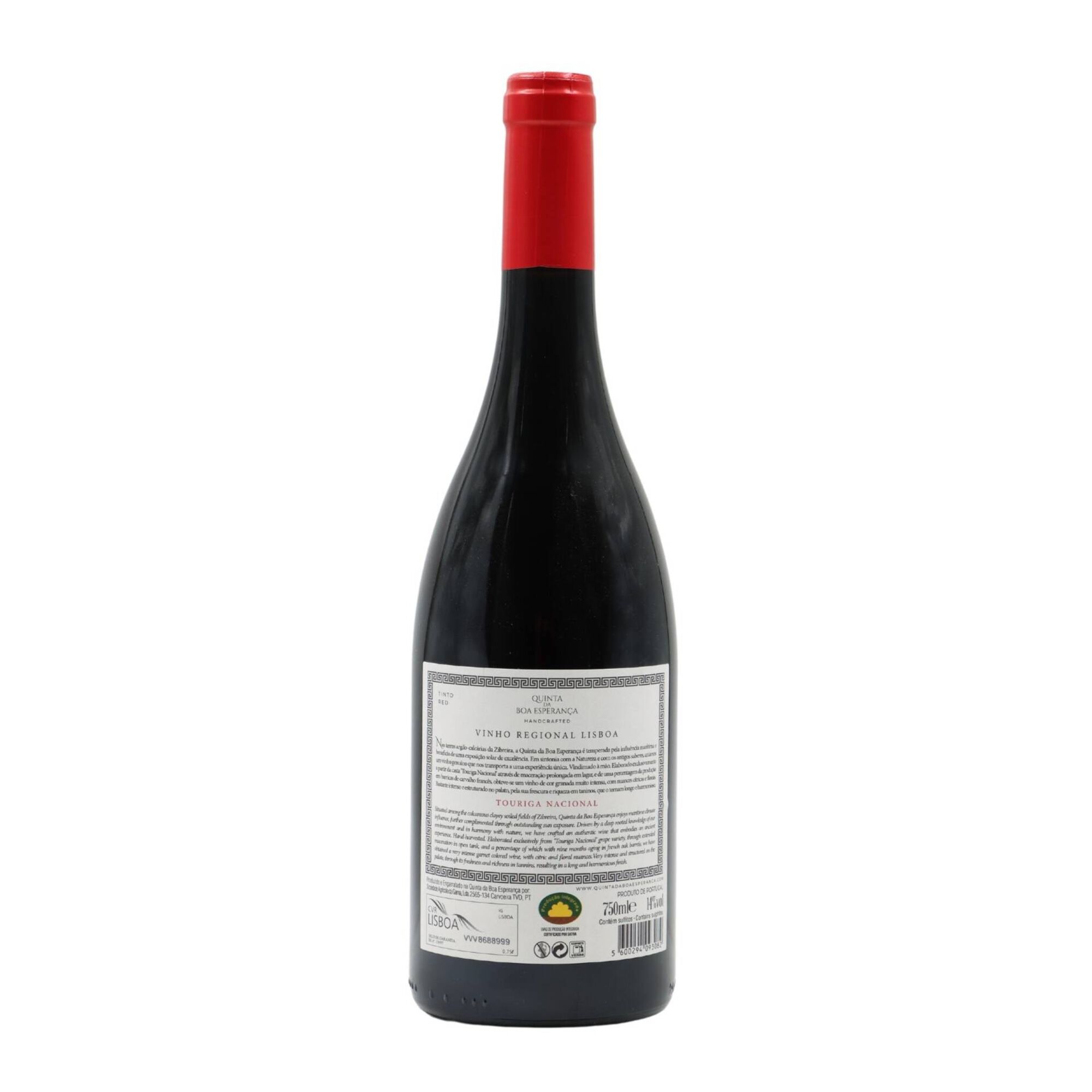 Quinta Da Boa Esperan&ccedil;a Touriga Nacional Lisboa Vinho Tinto