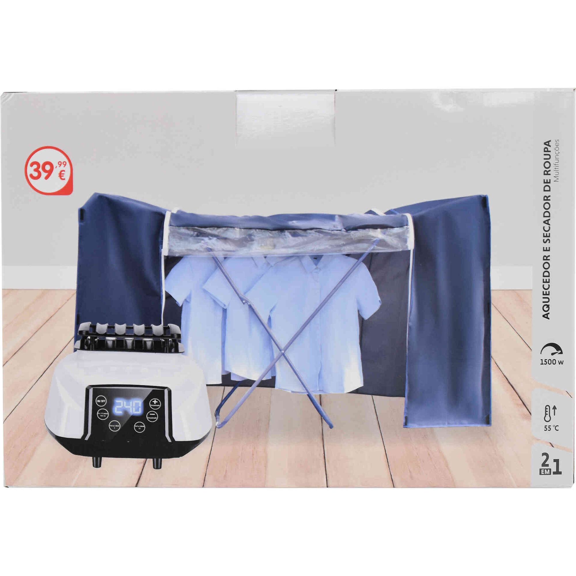 Aquecedor e Secador de Roupa Portátil