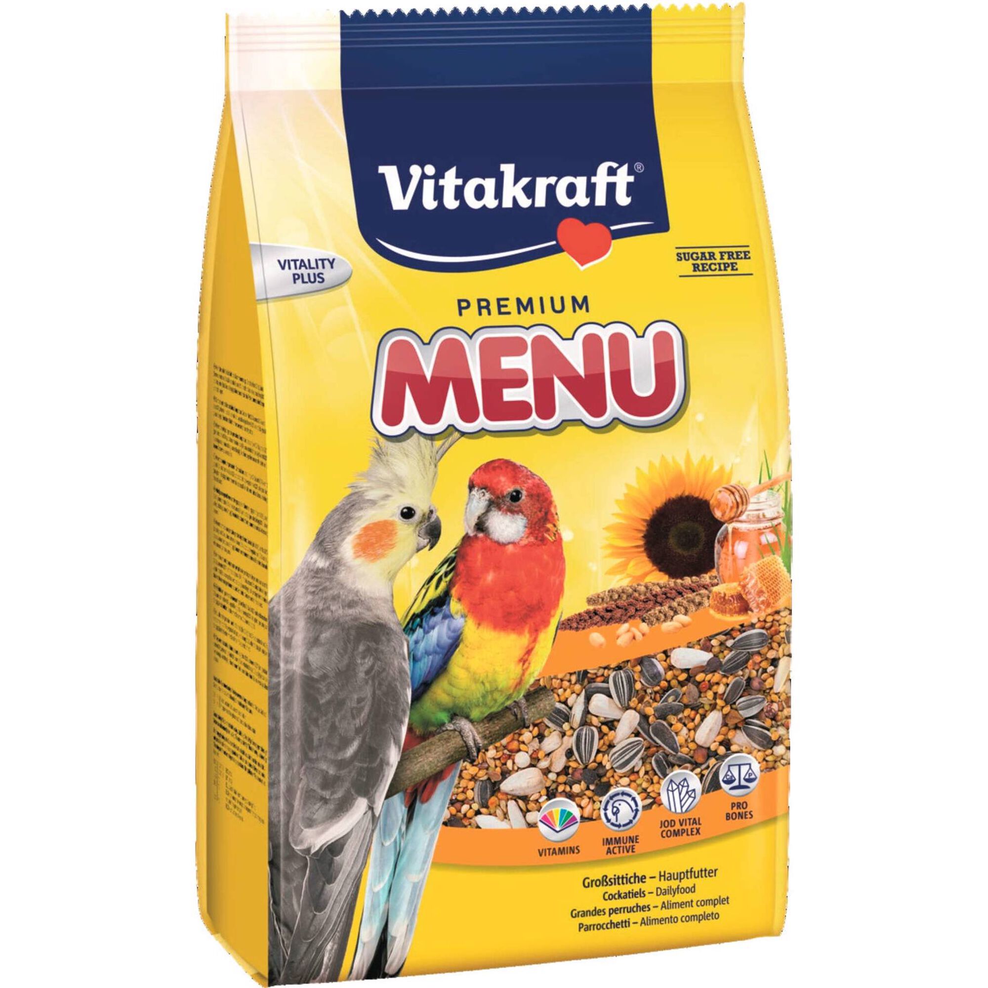 Comida para Catatua e Agapornis Premium Menu
