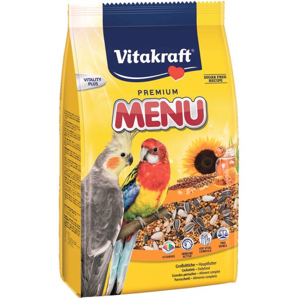 Comida para Catatua e Agapornis Premium Menu Vitakraft