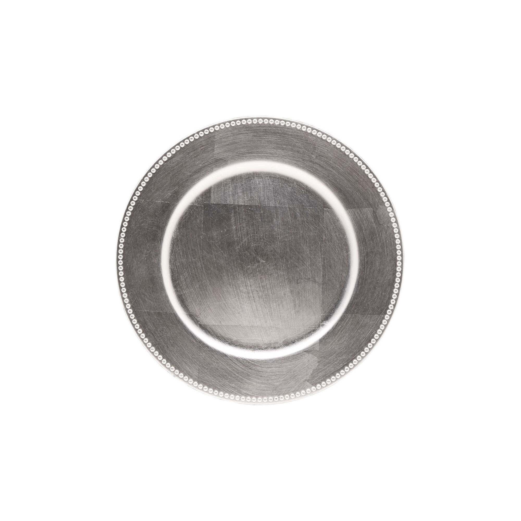 Prato Marcador 33cm Prateado