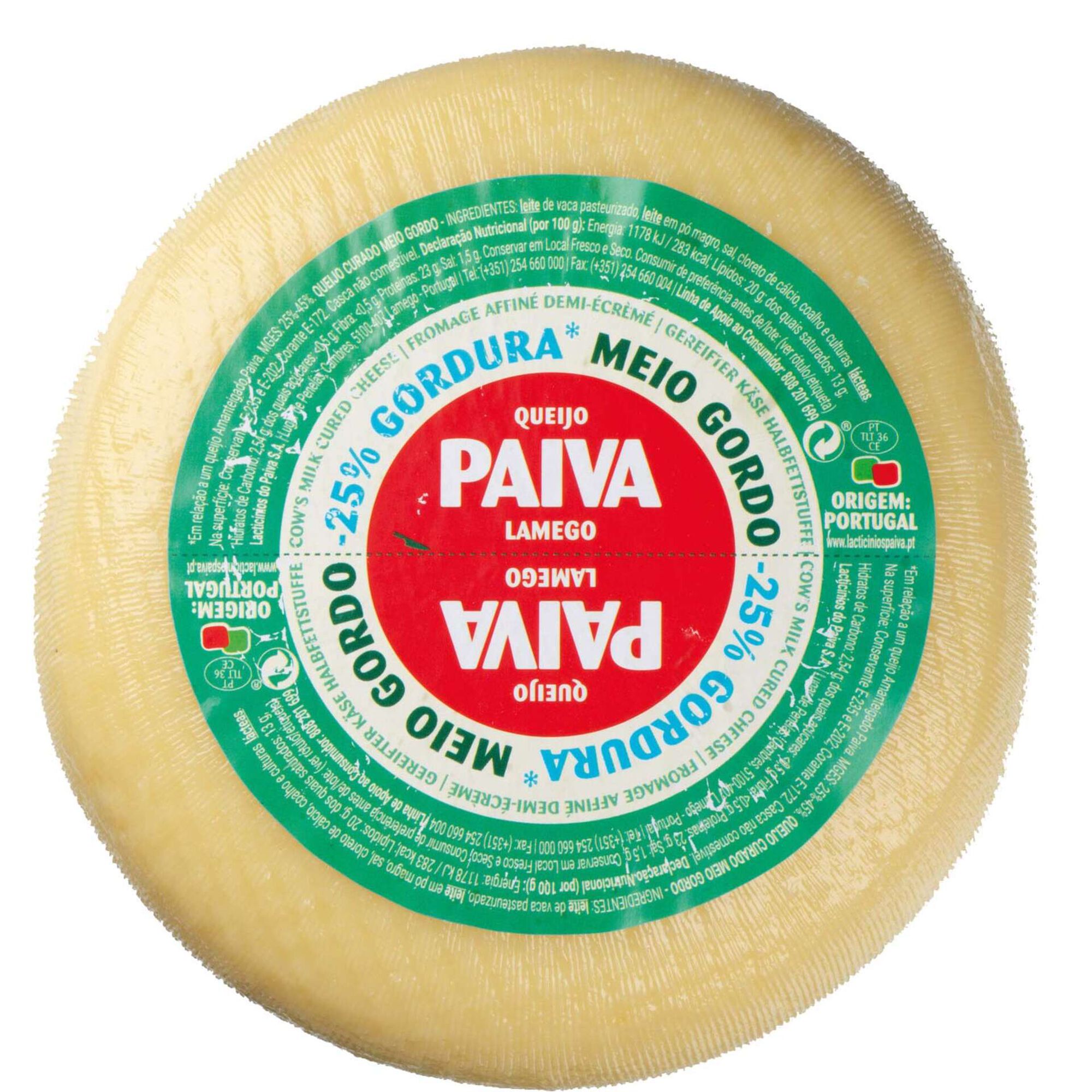 Queijo de Vaca Curado Meio Gordo