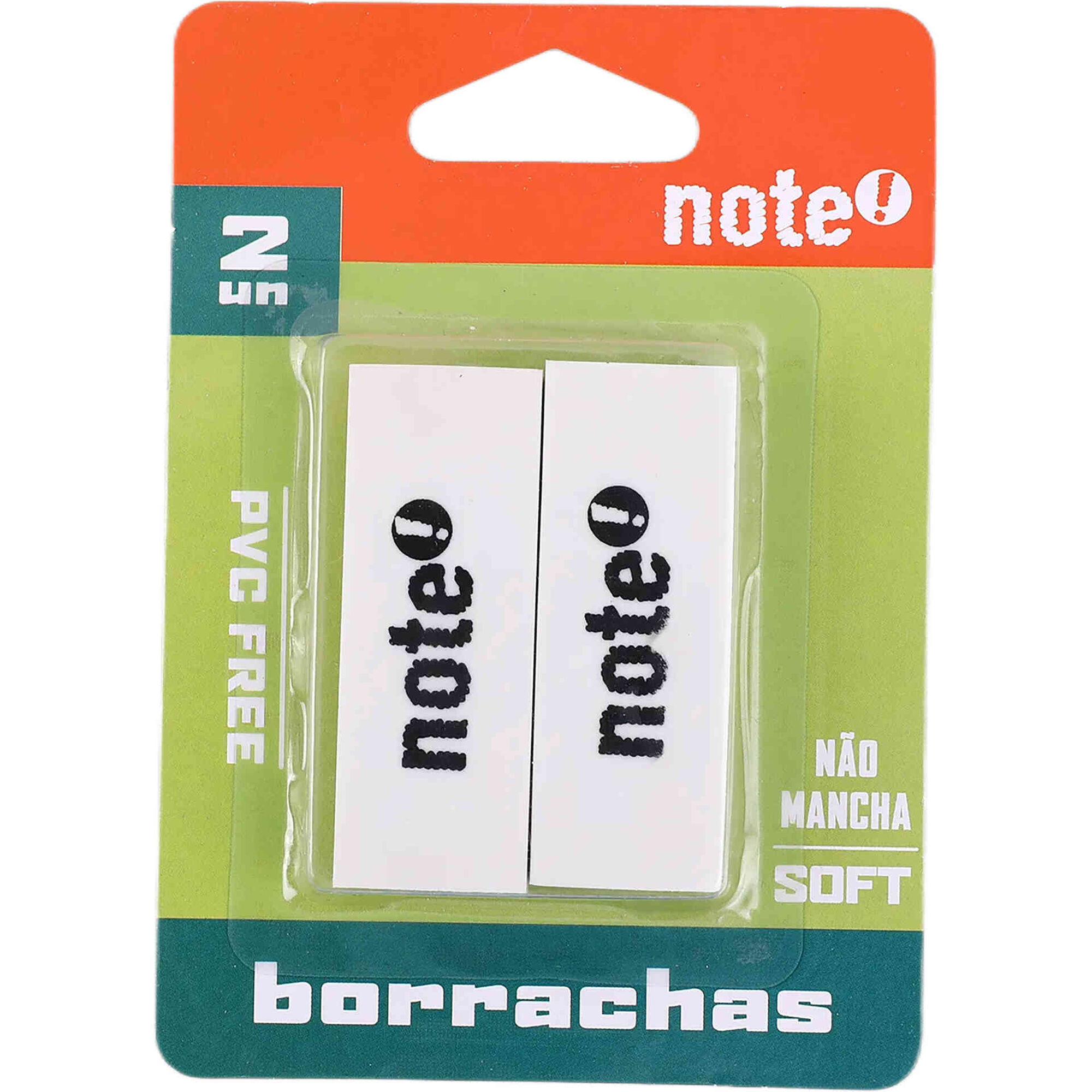 Conjunto 2 Borrachas Brancas Note!