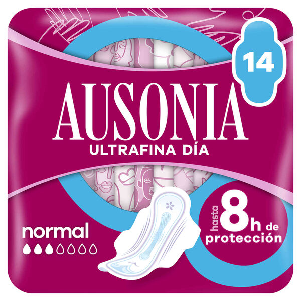 Pensos Higiénicos Ultrafina Normal com Abas Ausonia
