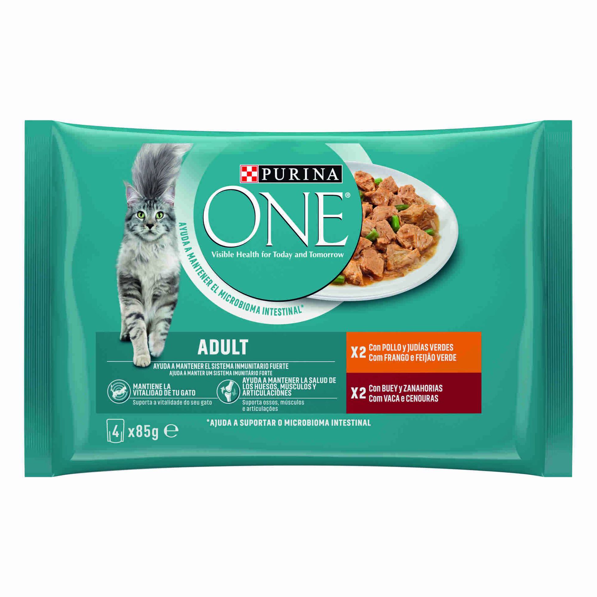 Comida Húmida para Gato Adulto Frango e Vaca Saquetas Comida Húmida para Gato Adulto Frango e Vaca Saquetas