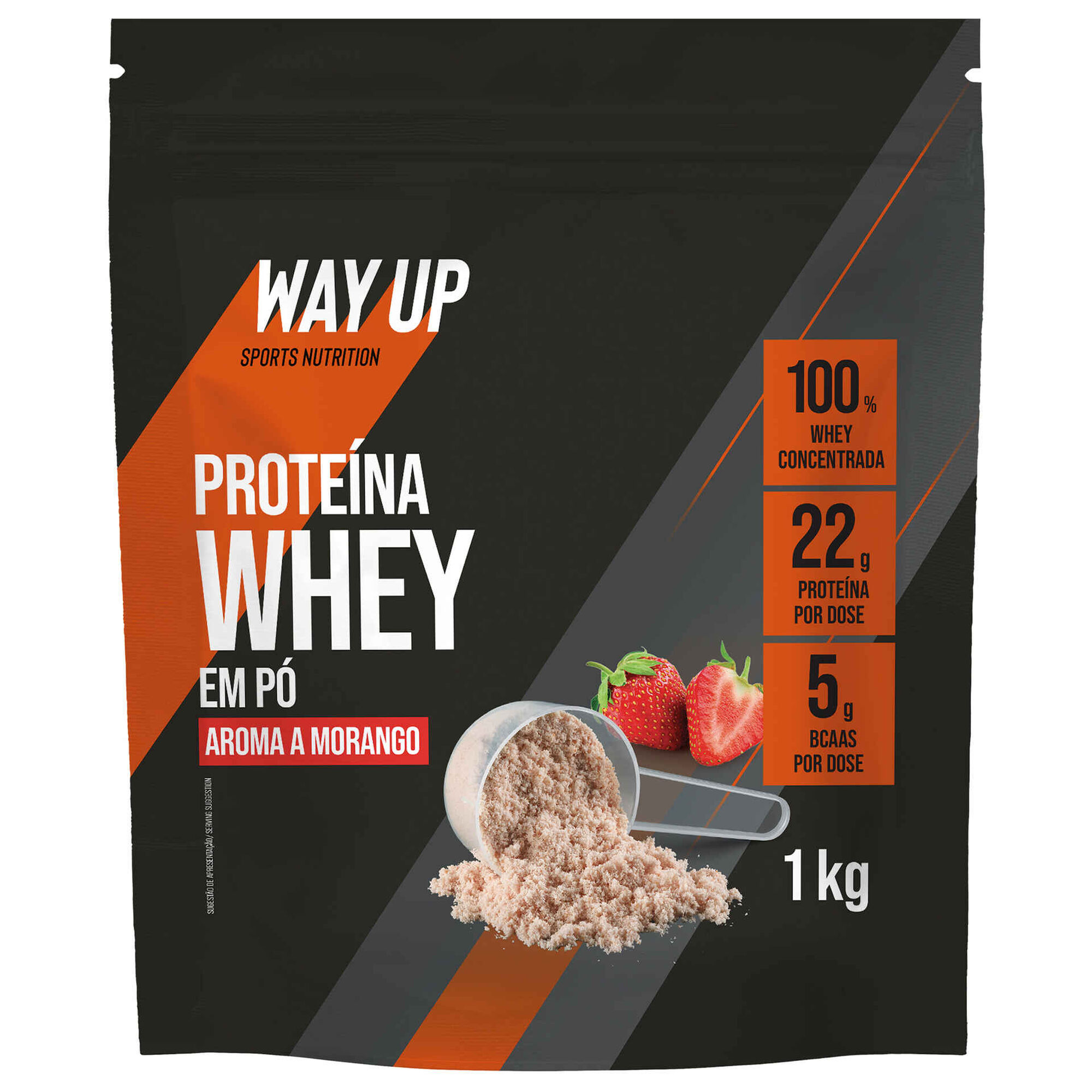 Proteína Whey Concentrada de Morango